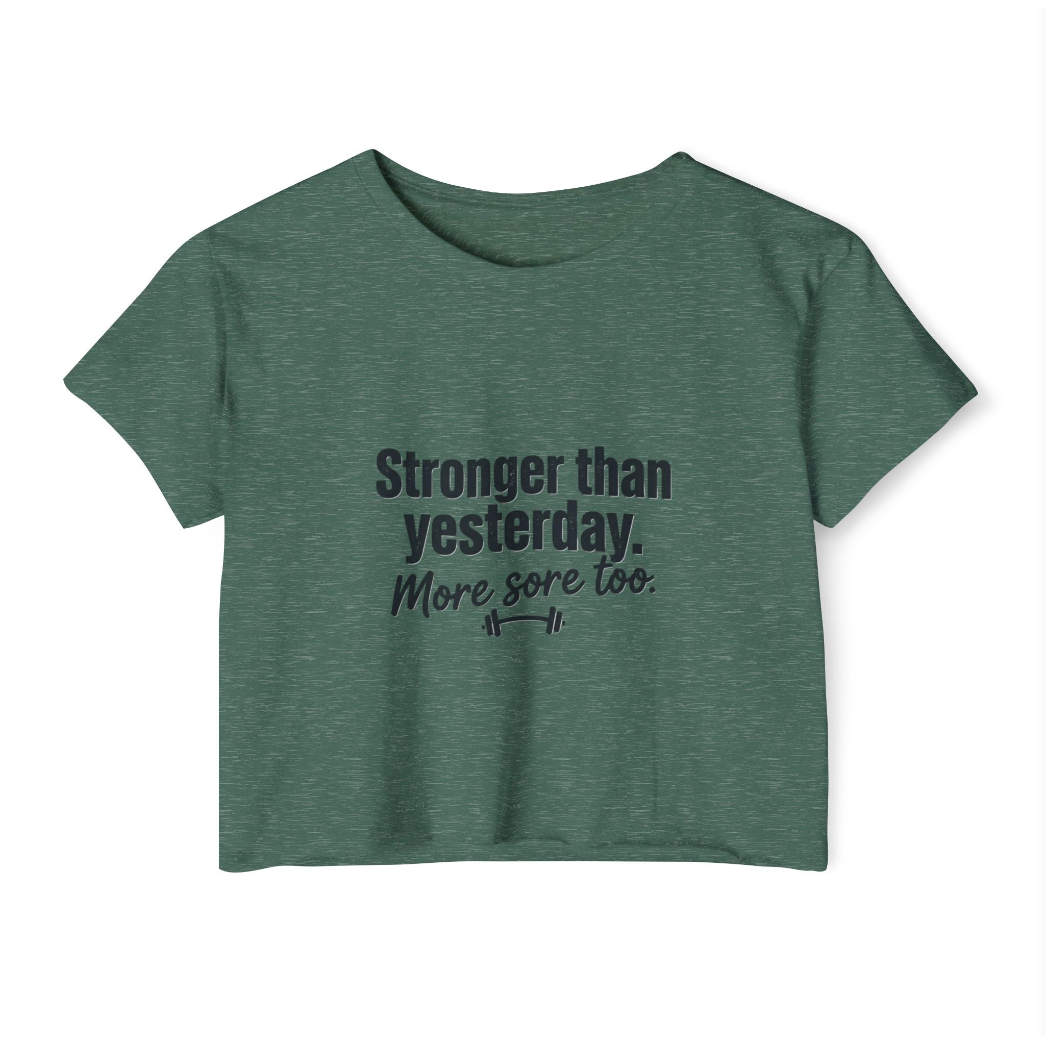 Stronger Than Yesterday Women's Festival Crop Top