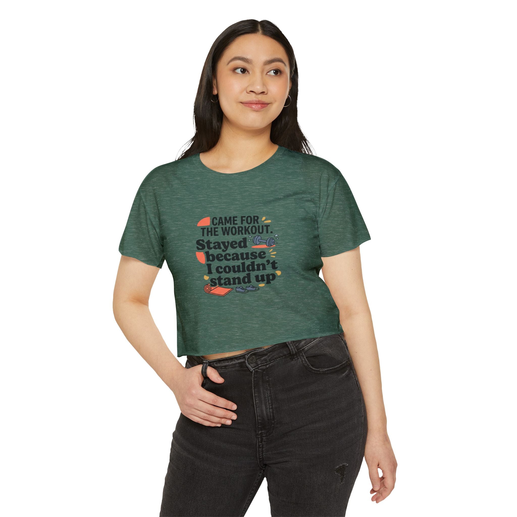 Came for the Workout Women's Festival Crop Top
