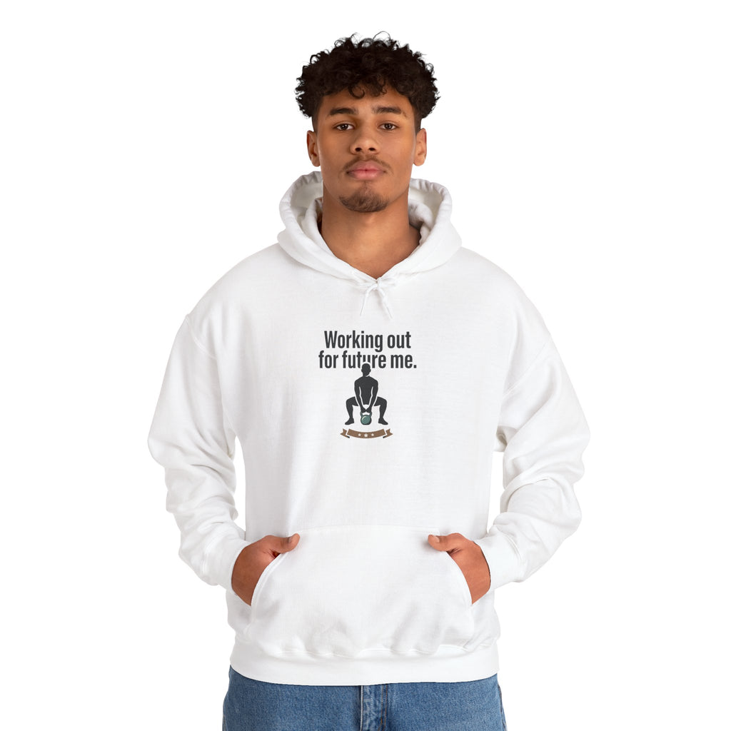 Working Out For Future Me Unisex Heavy Blend™ Hooded Sweatshirt