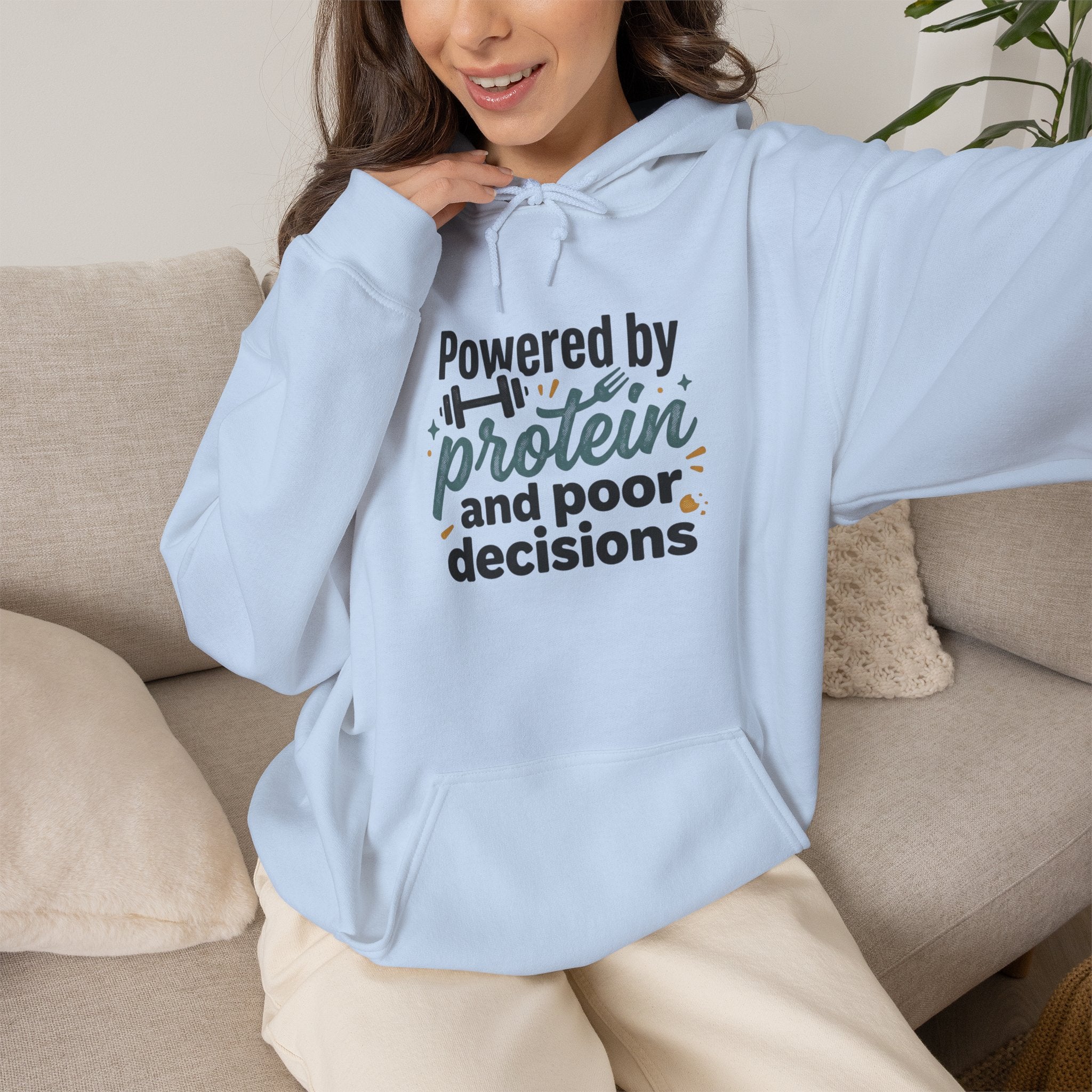 Powered by Protein Unisex Heavy Blend™ Hooded Sweatshirt