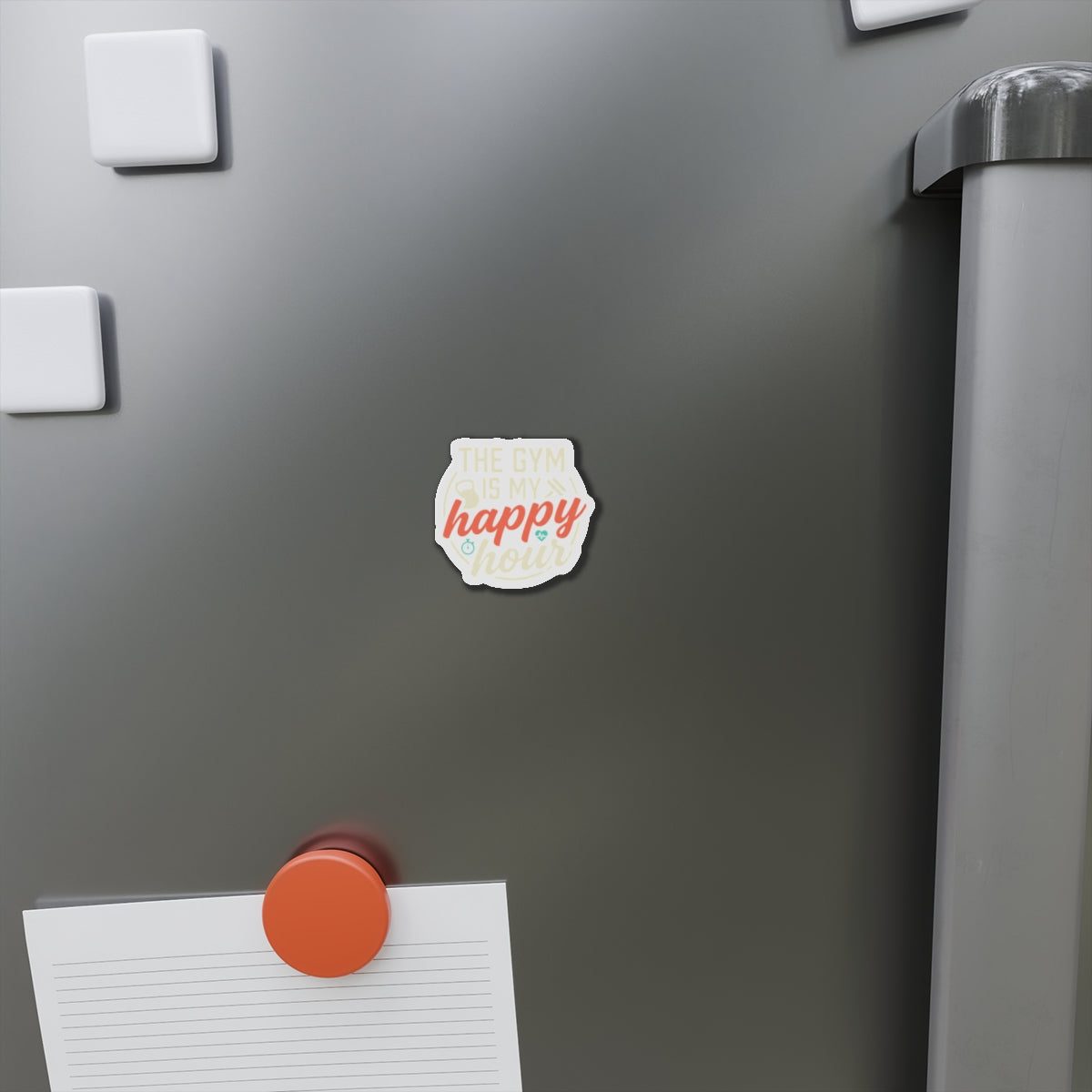 The Gym is My Happy Hour Die-Cut Magnets