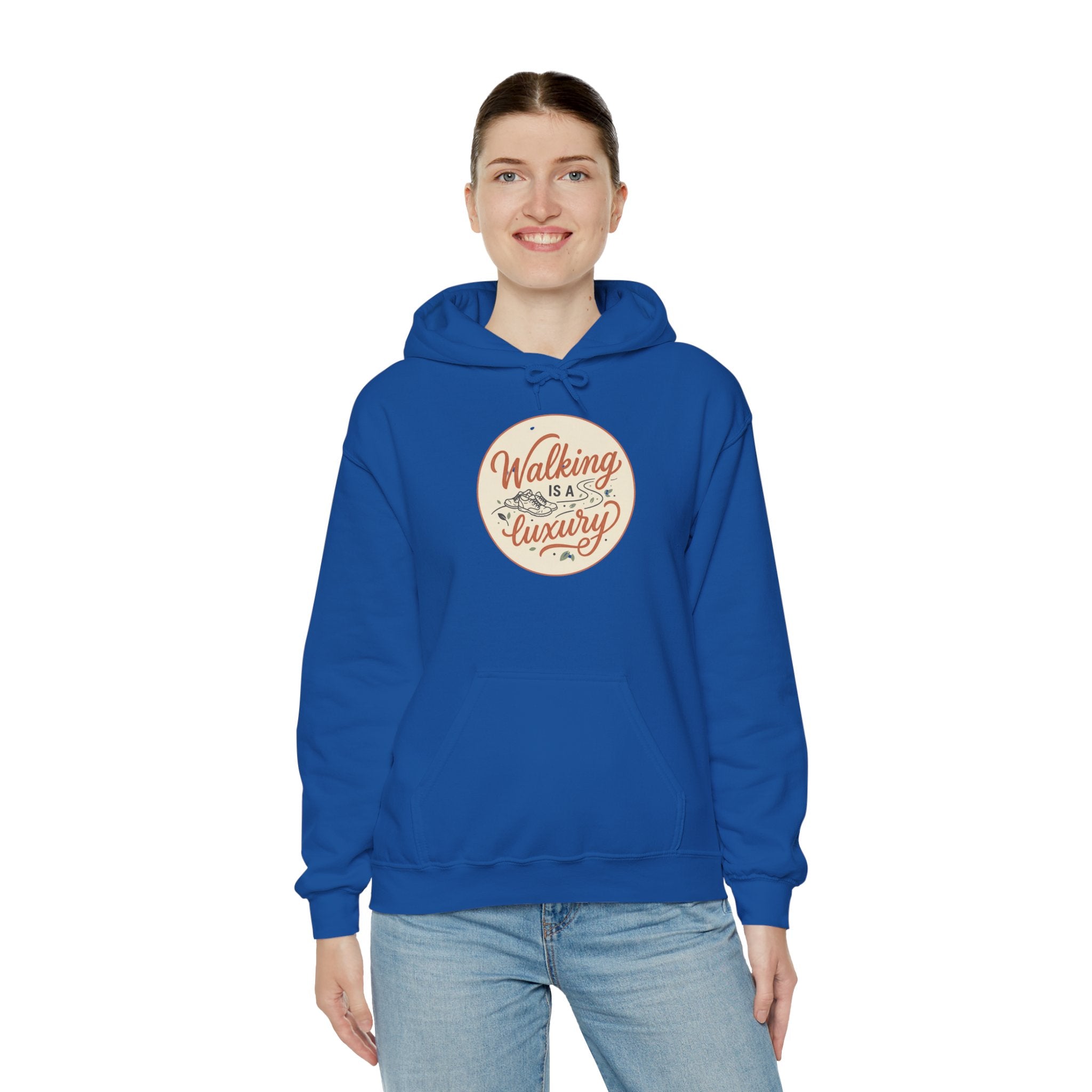 Walking is a Luxury Unisex Heavy Blend™ Hooded Sweatshirt