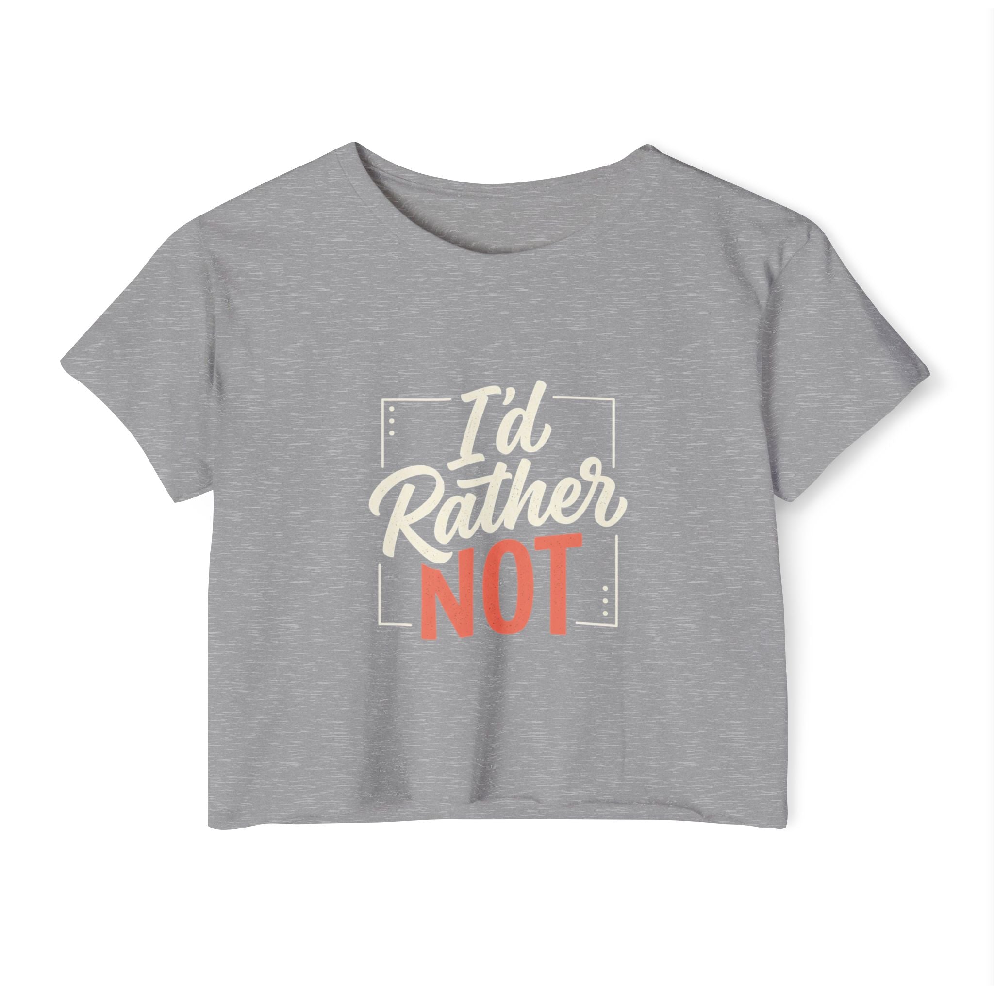 I'd Rather Not Women's Festival Crop Top