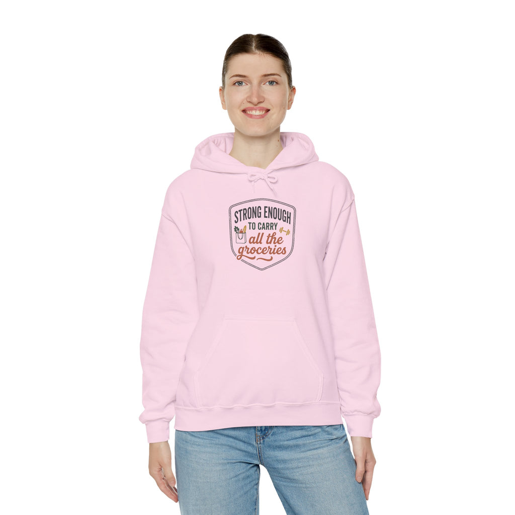 Strong Enough to Carry All the Groceries Unisex Heavy Blend™ Hooded Sweatshirt