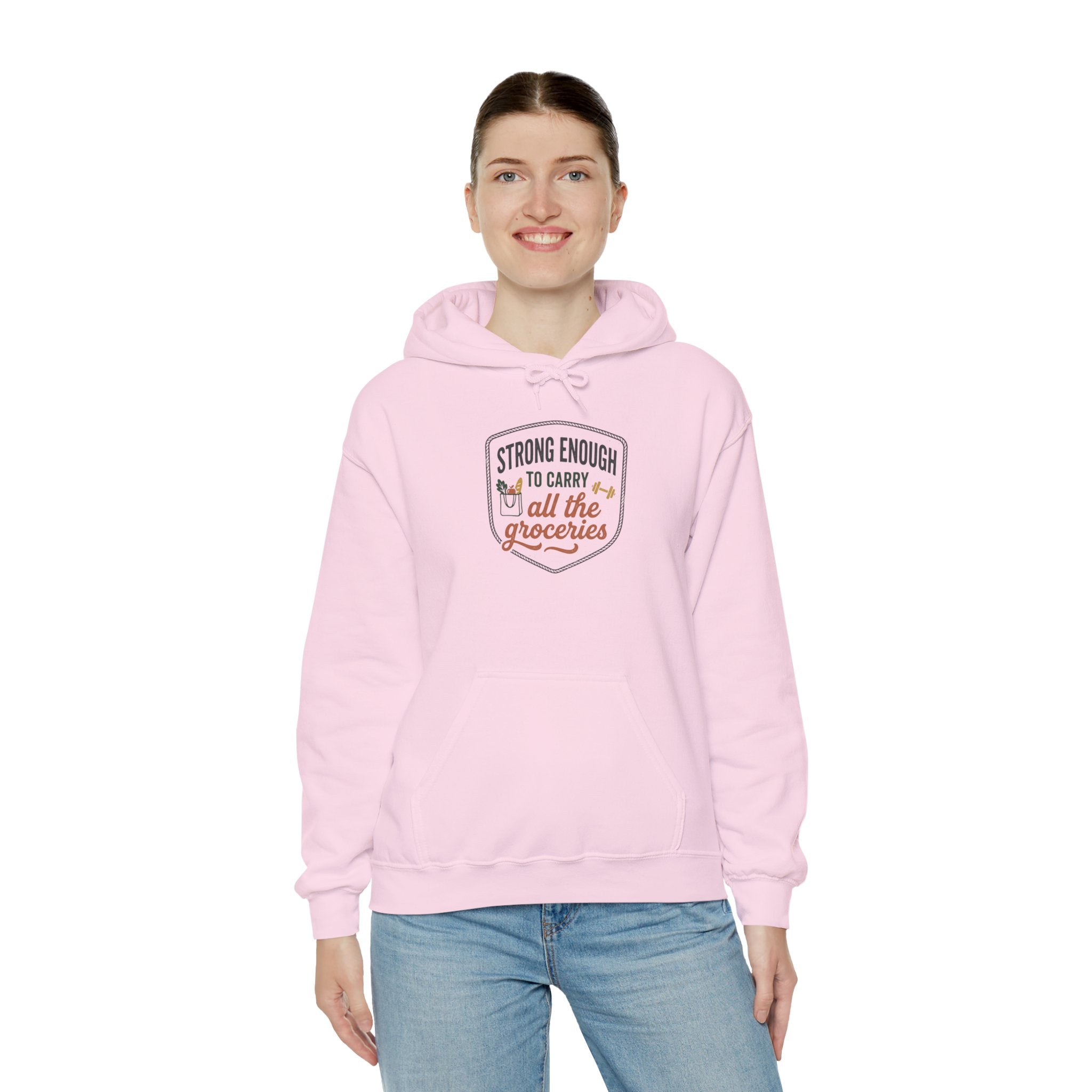 Strong Enough to Carry All the Groceries Unisex Heavy Blend™ Hooded Sweatshirt
