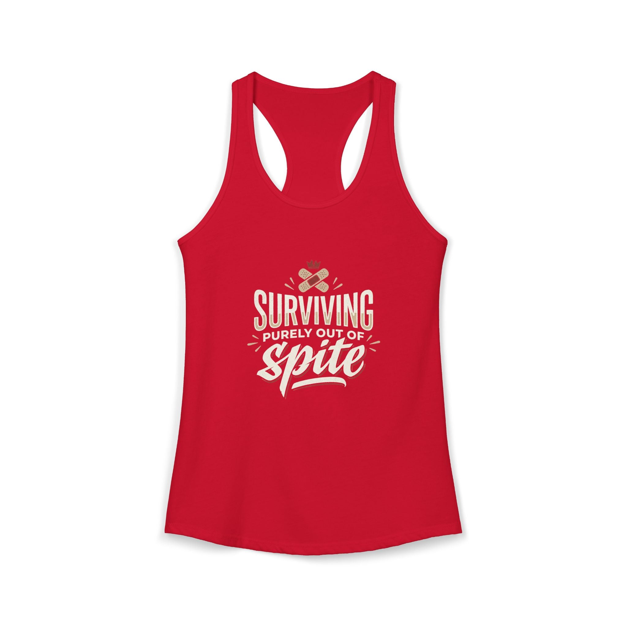 Surviving Purely Out of Spite Women's Ideal Racerback Tank
