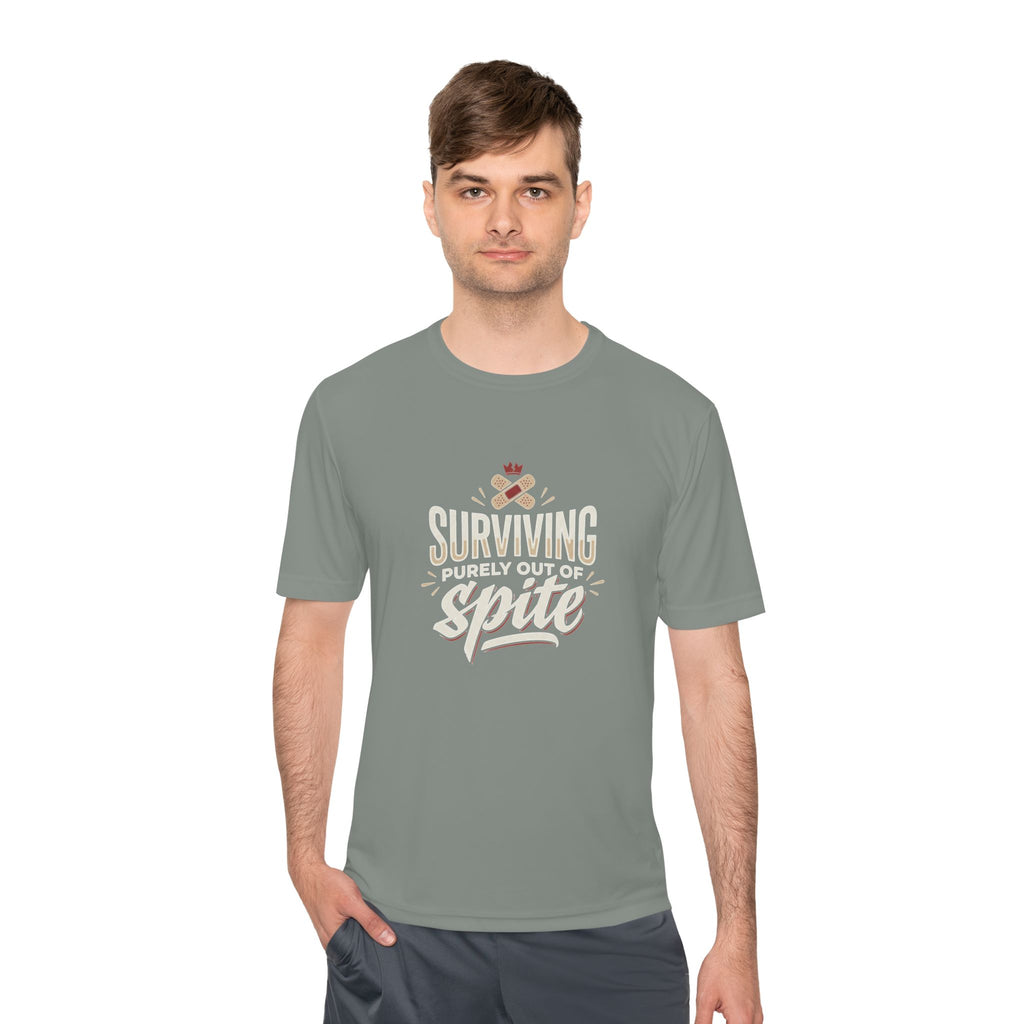 Surviving Purely Out of Spite Unisex Moisture Wicking Tee