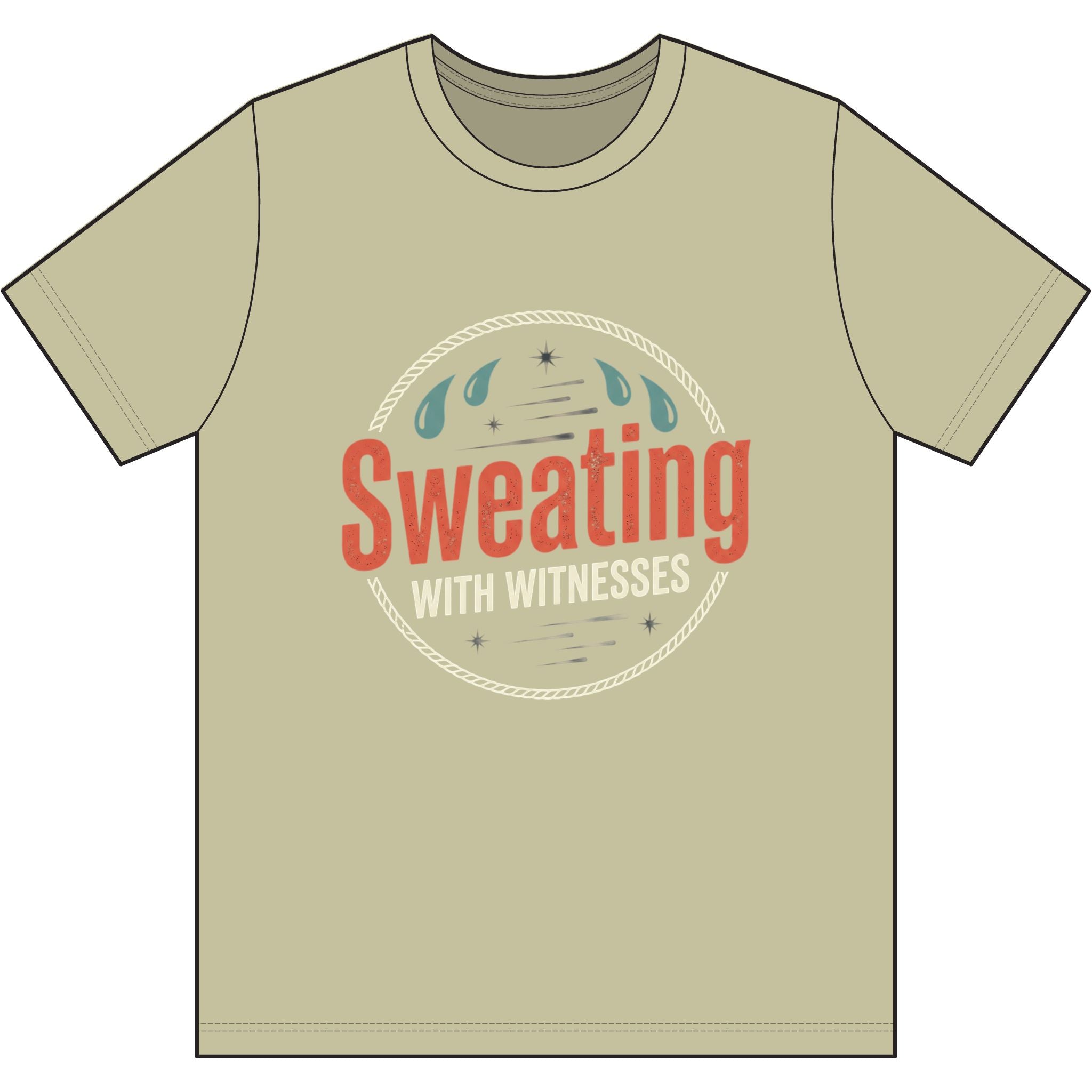 Sweating with Witnesses Dri-Power 100% Polyester T-Shirt