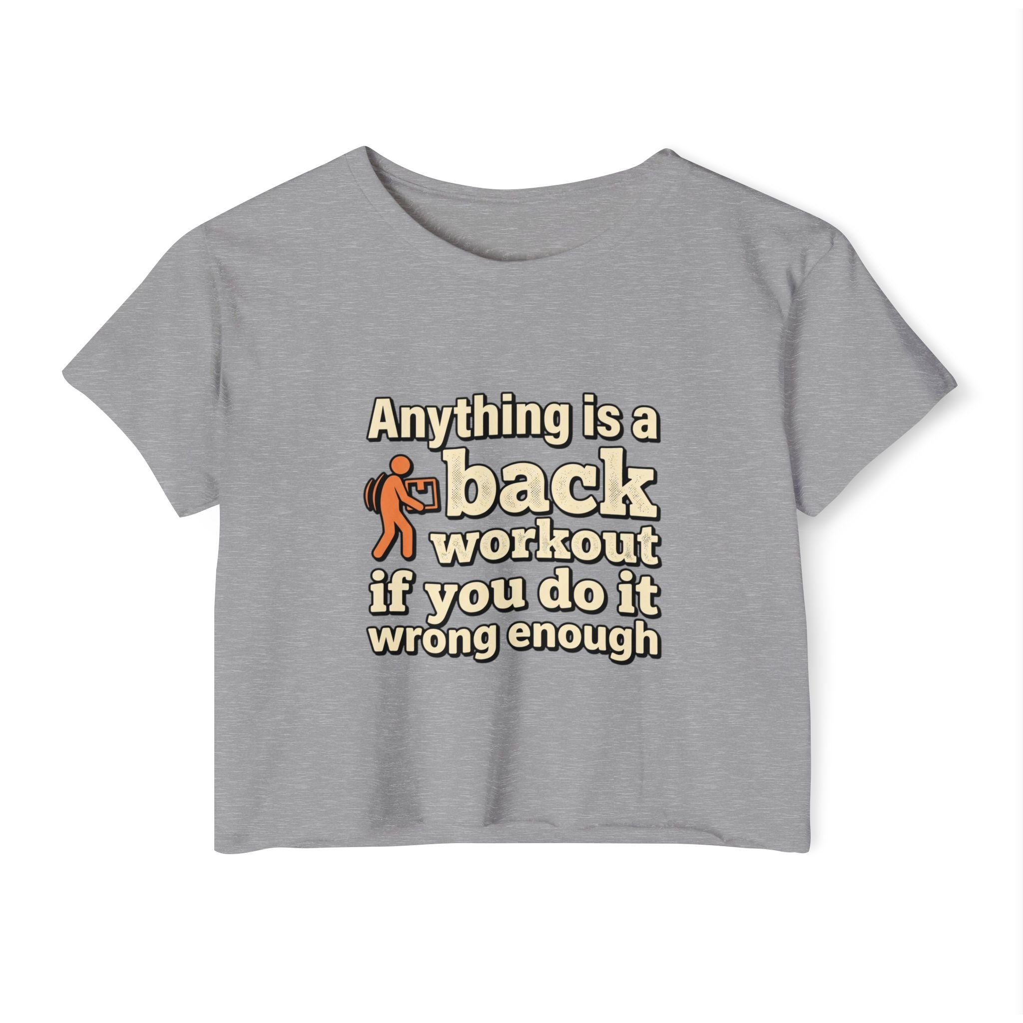 Anything is a Back Workout Women's Festival Crop Top