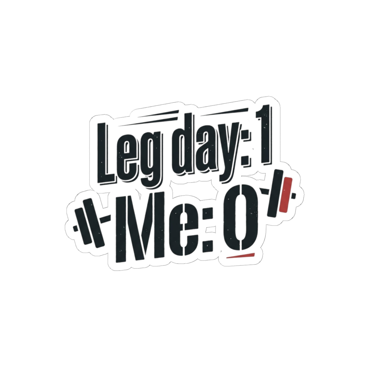 Leg Day Kiss-Cut Stickers