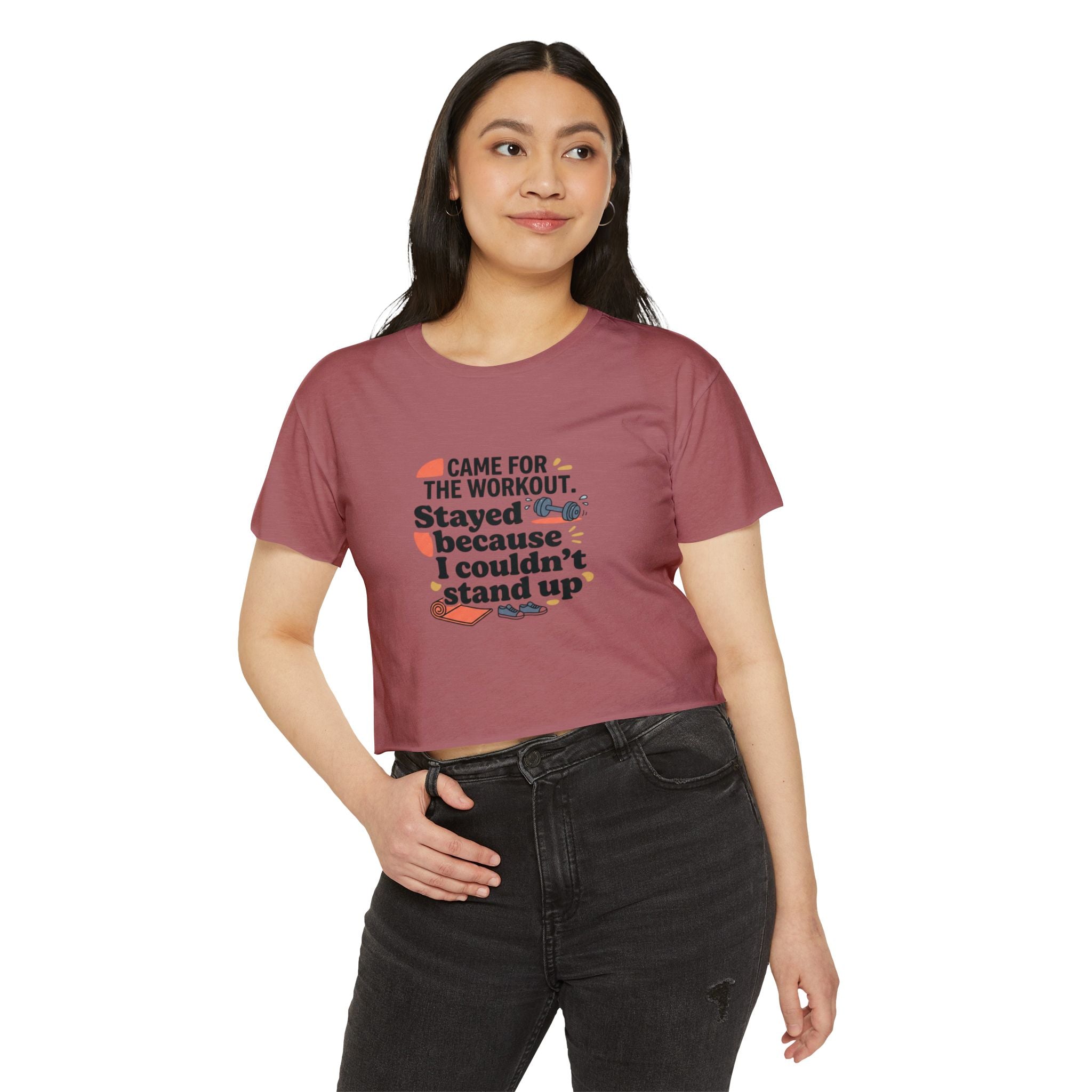 Came for the Workout Women's Festival Crop Top