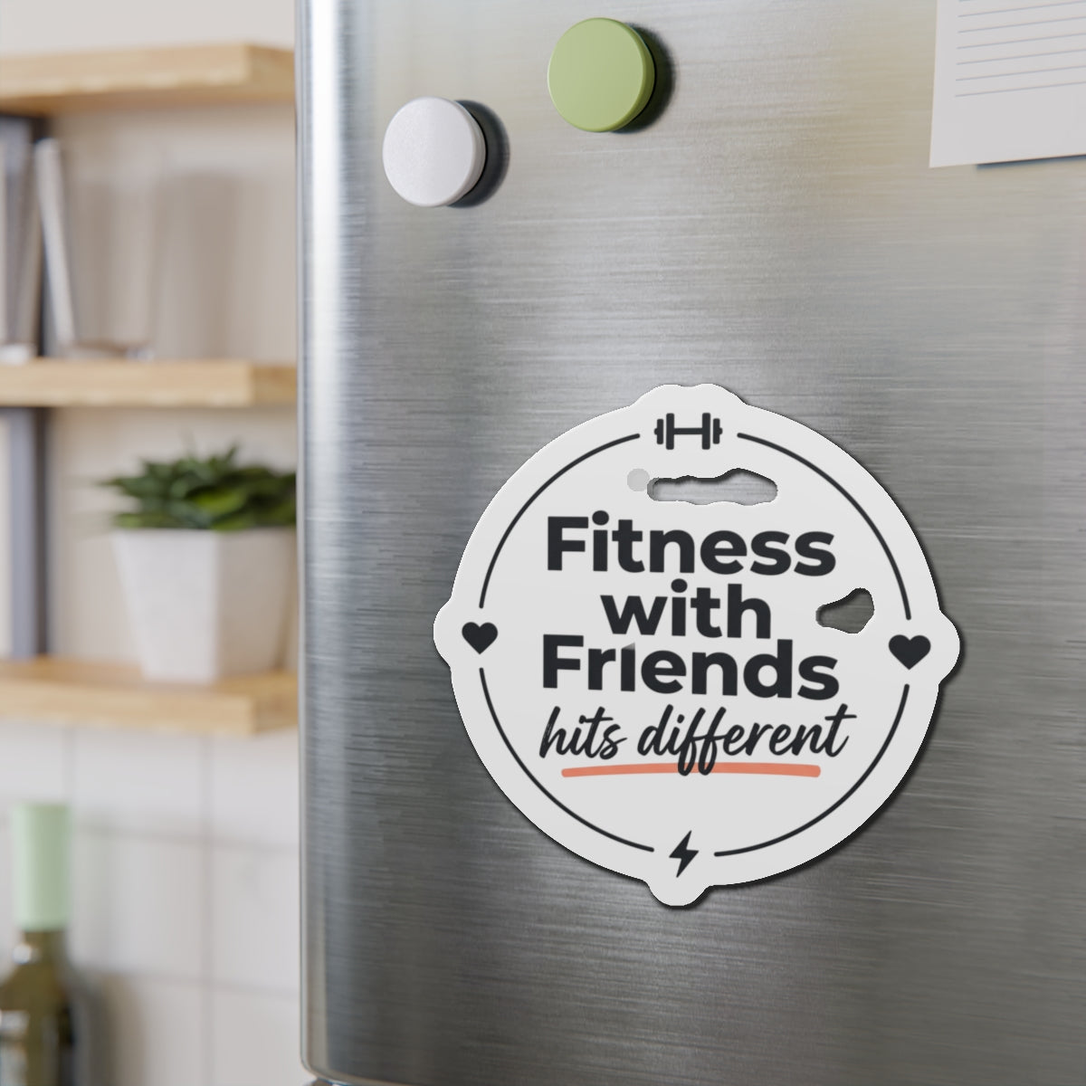 Fitness with Friends Die-Cut Magnets