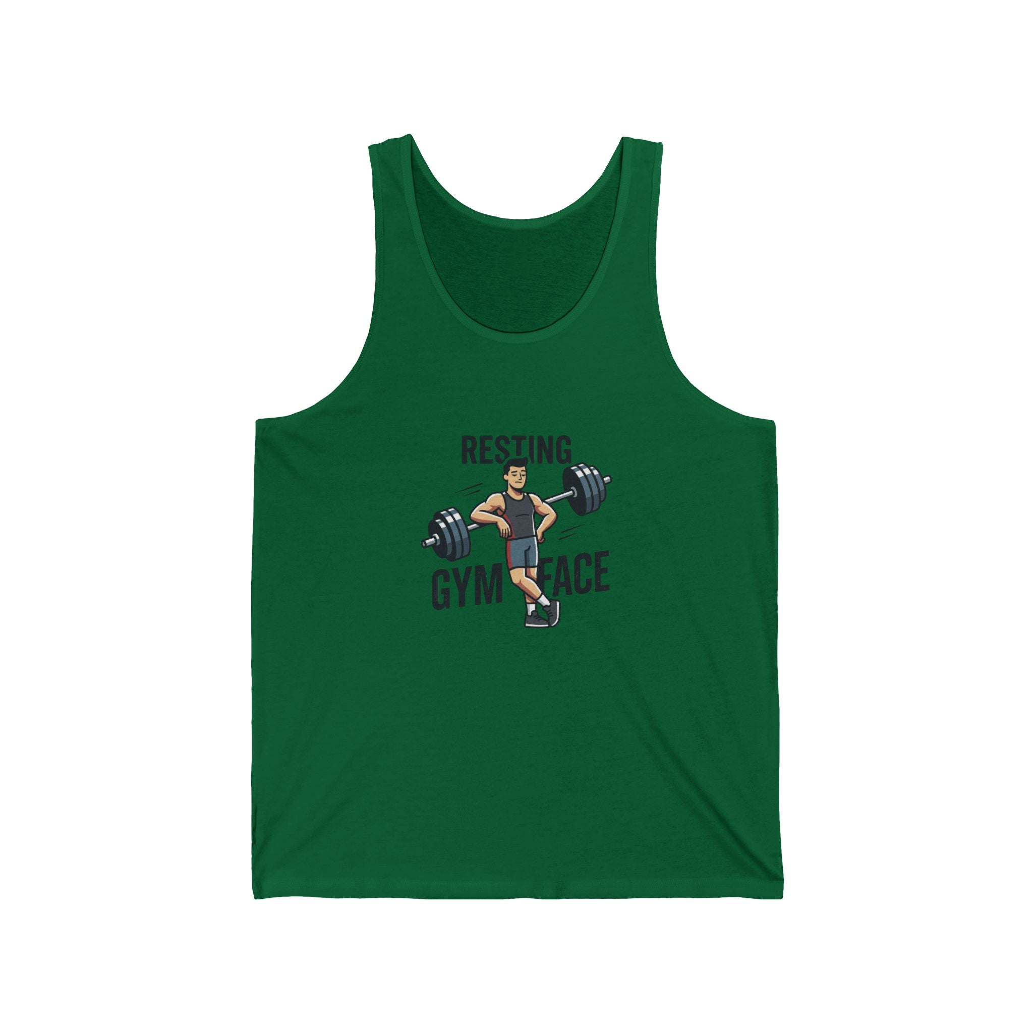 Resting Gym Face Unisex Jersey Tank