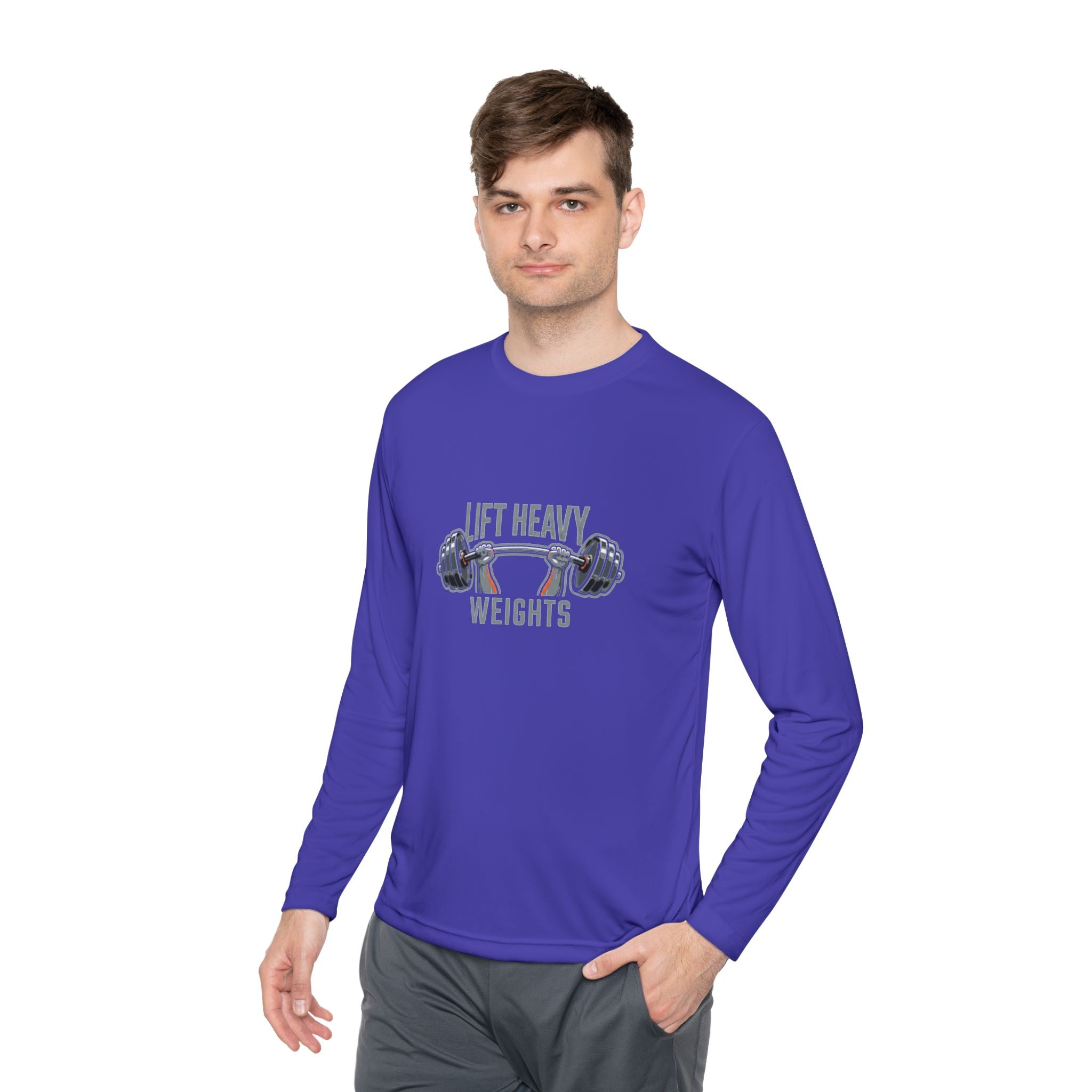 Lift Heavy Weights Unisex Lightweight Long Sleeve Tee