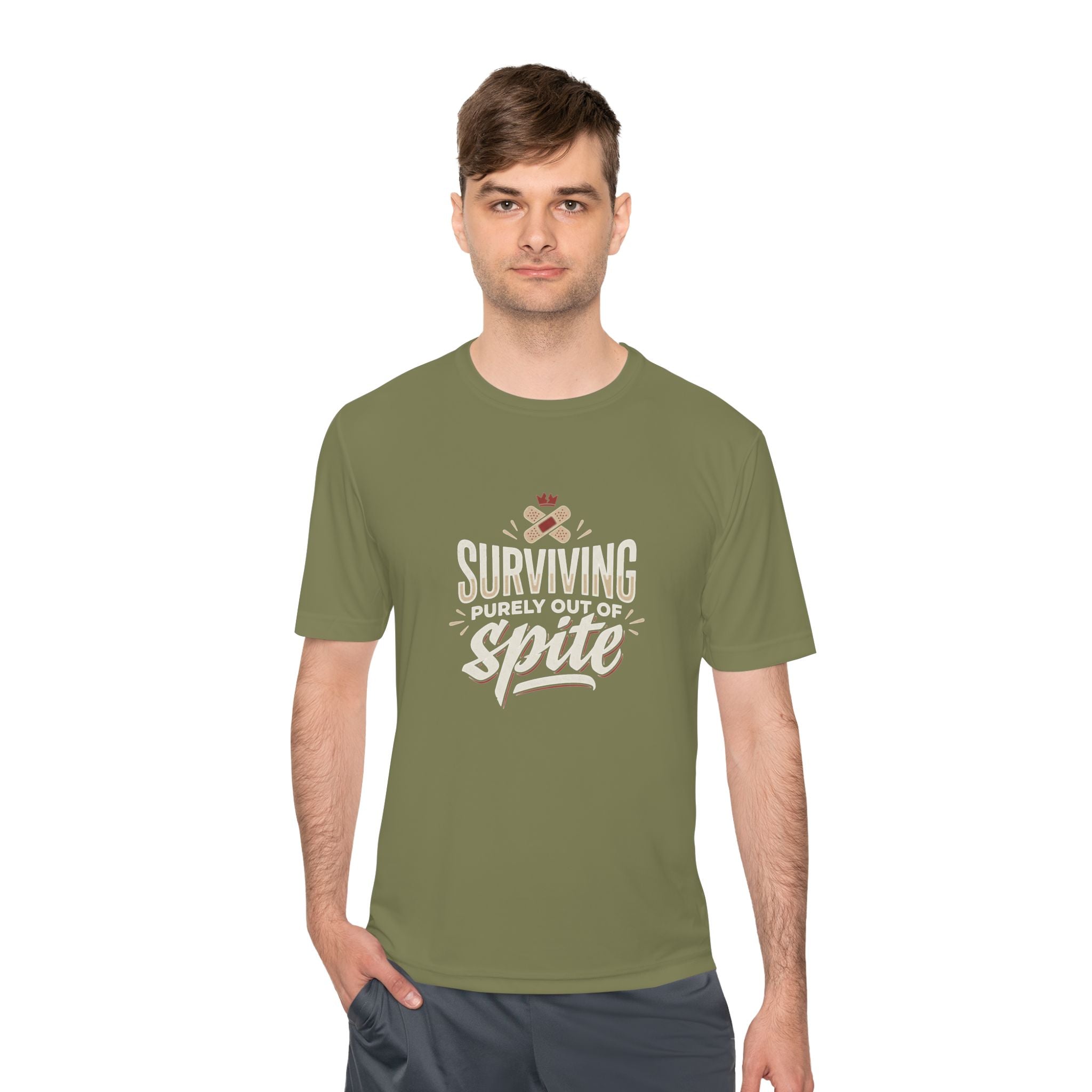 Surviving Purely Out of Spite Unisex Moisture Wicking Tee