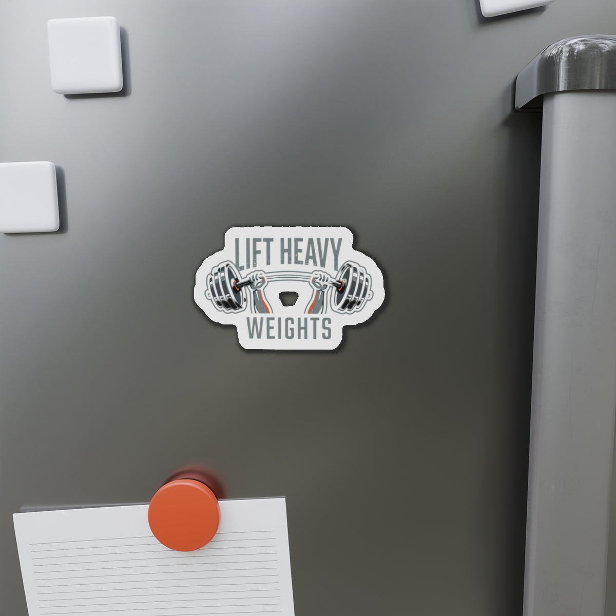 Lift Heavy Weights Die-Cut Magnets