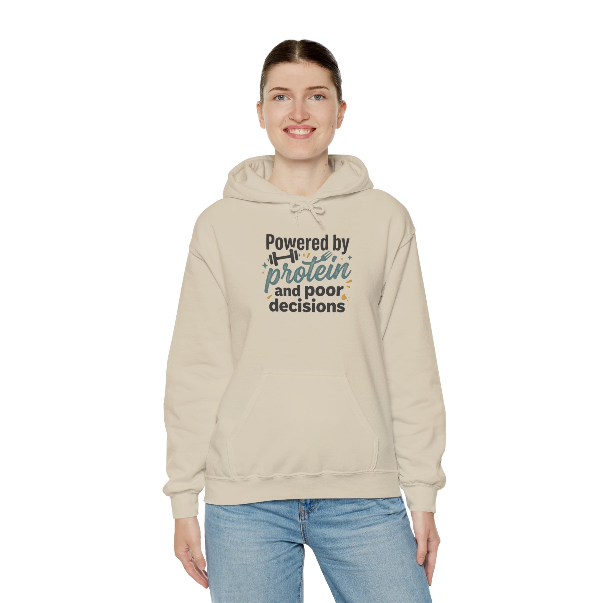 Powered by Protein Unisex Heavy Blend™ Hooded Sweatshirt