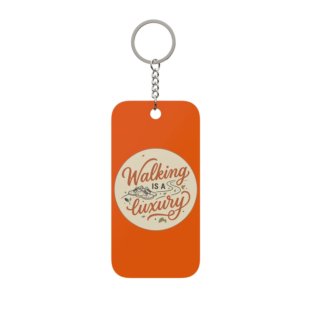 Walking is a Luxury Double-Sided Keychain Charm