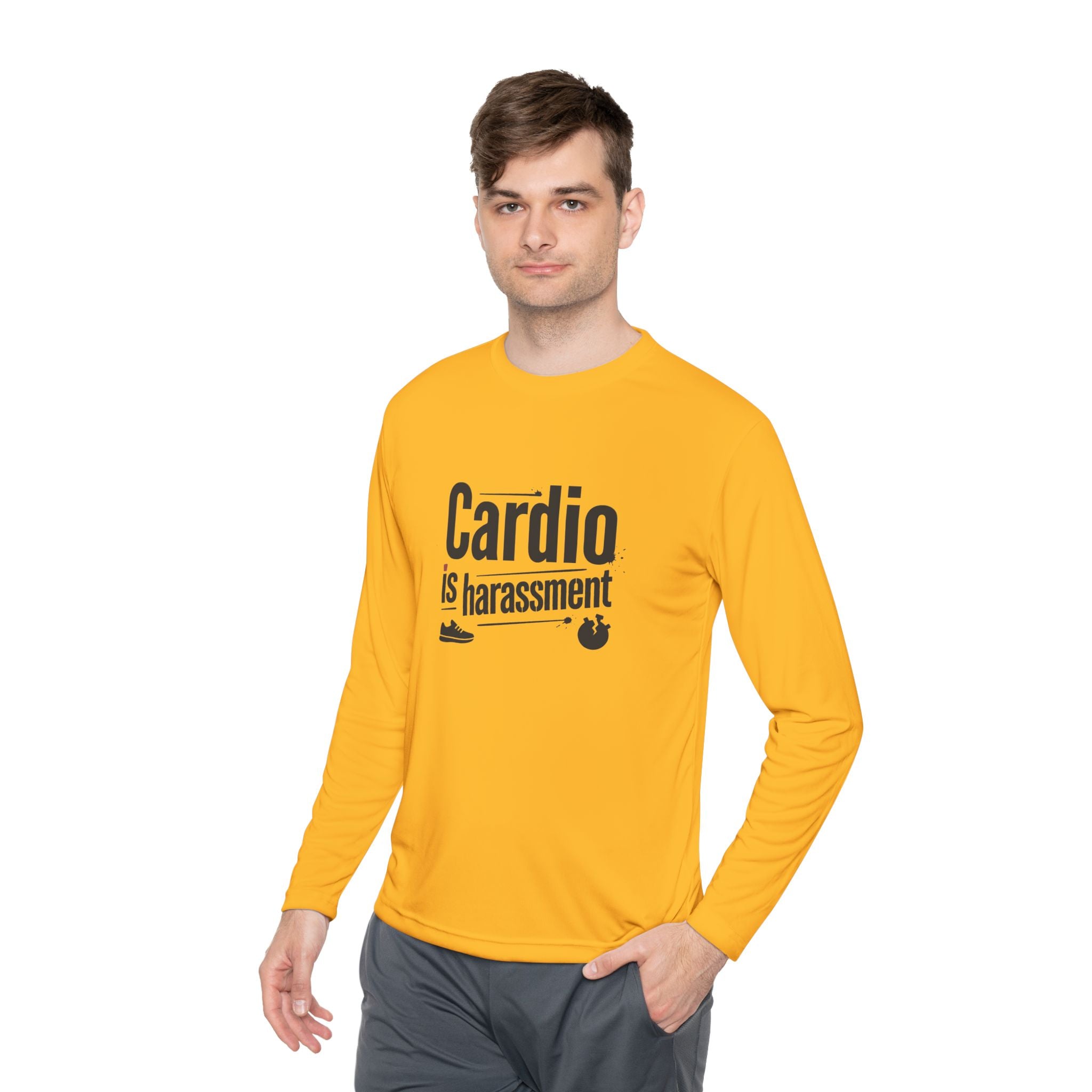 Cardio is Harassment Unisex Lightweight Long Sleeve Tee