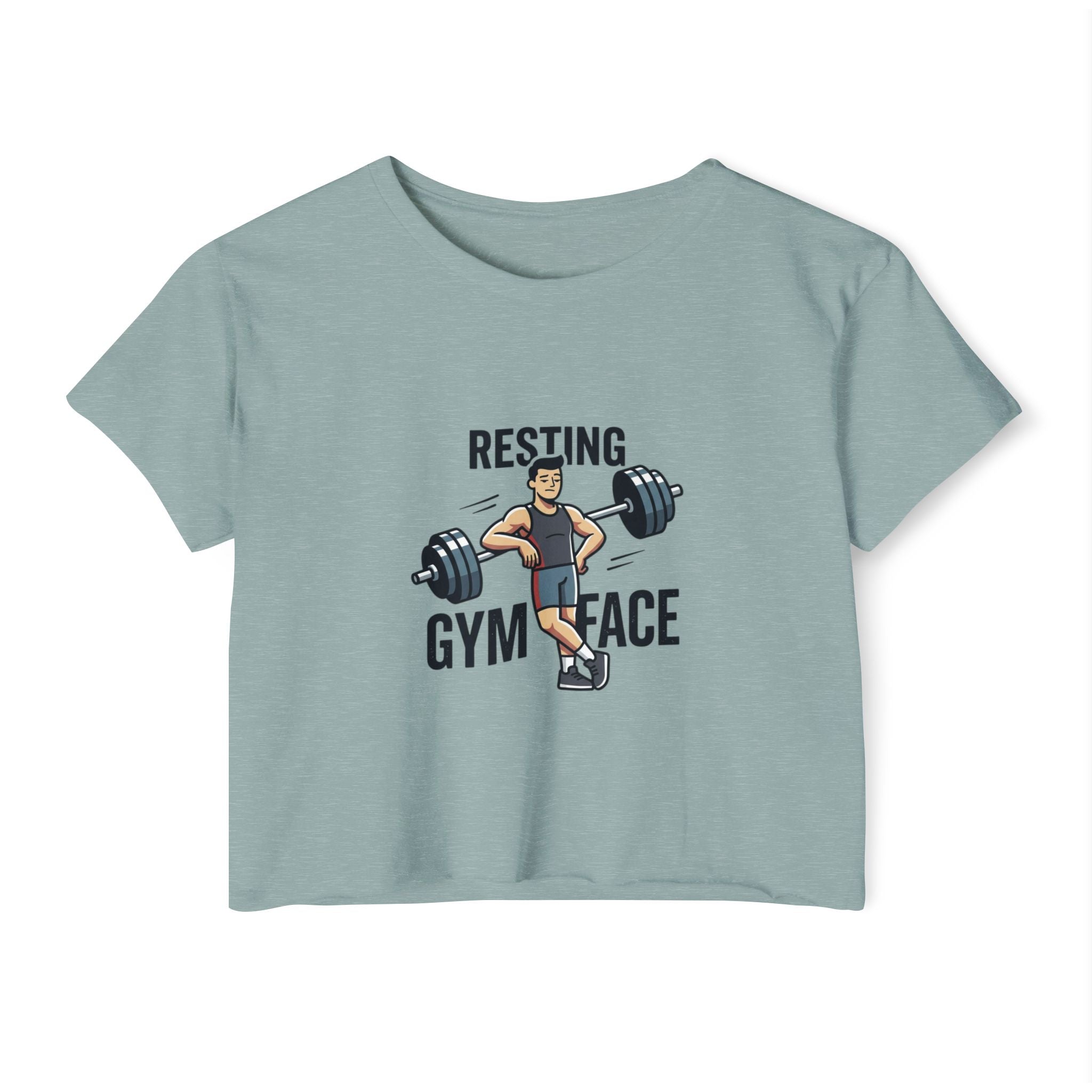 Resting Gym Face Women's Festival Crop Top