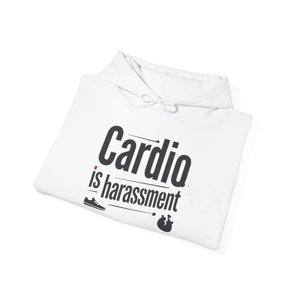 Cardio is Harassment Unisex Heavy Blend™ Hooded Sweatshirt
