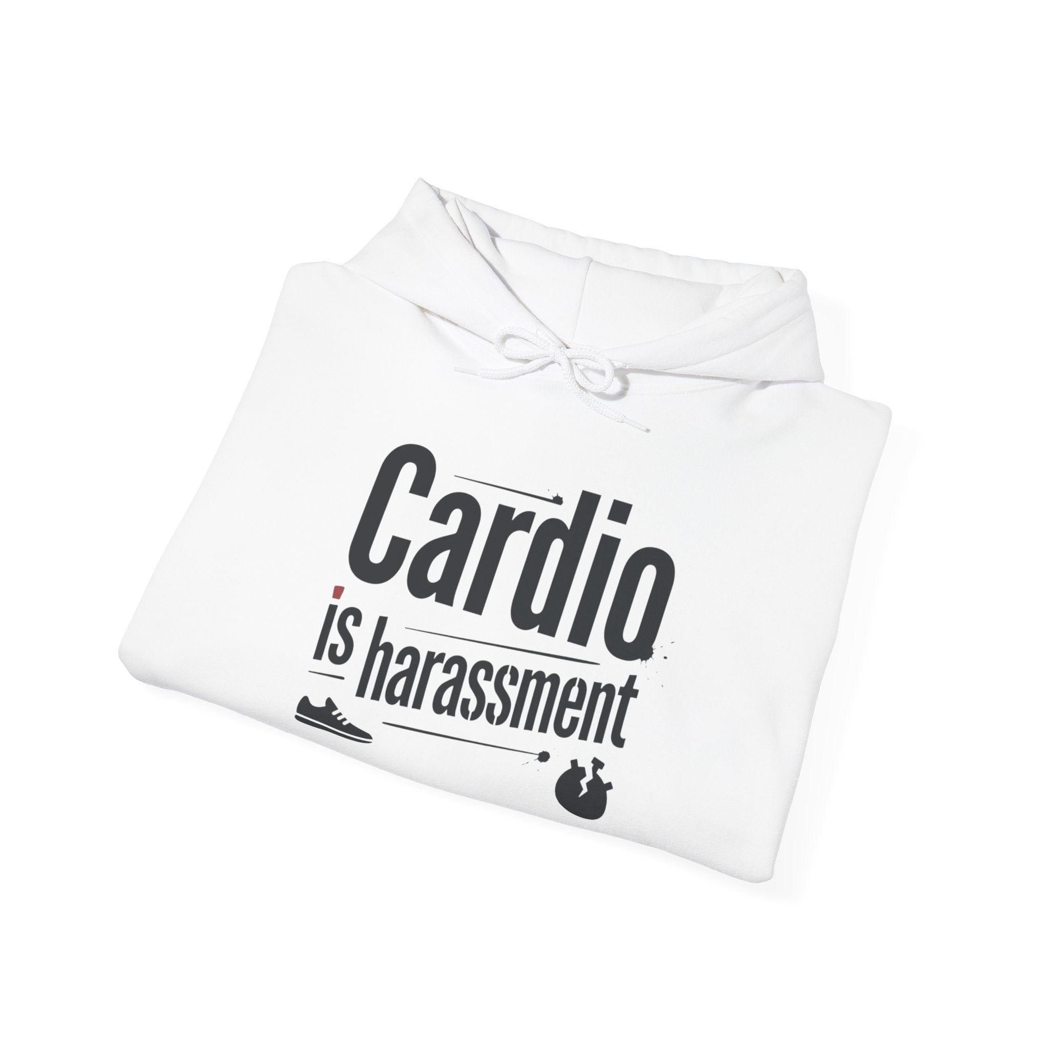 Cardio is Harassment Unisex Heavy Blend™ Hooded Sweatshirt