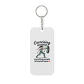 Exercising Because Punching People is Frowned Upon Double-Sided Keychain Charm