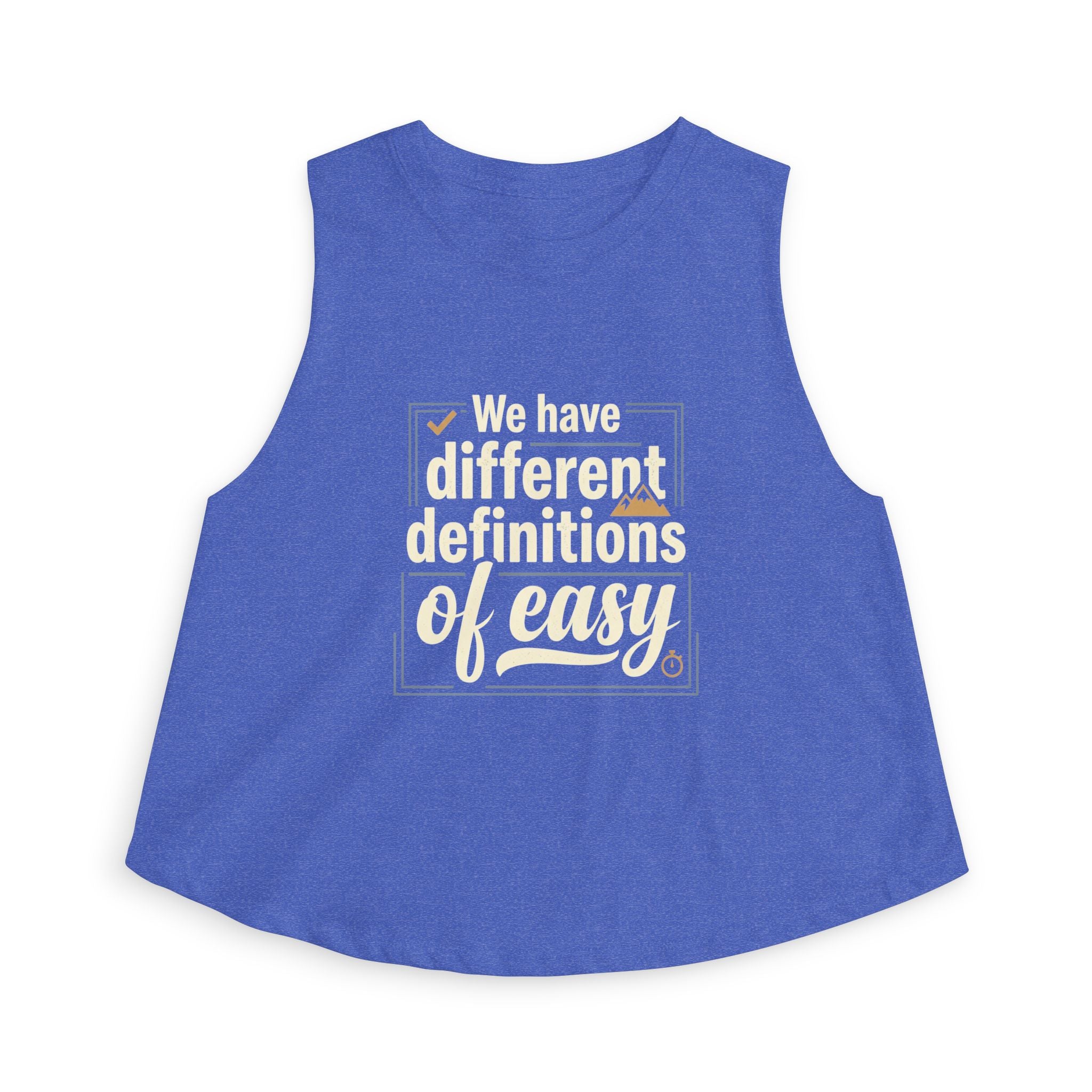 We Have Different Definitions of Easy Women's Crop Top