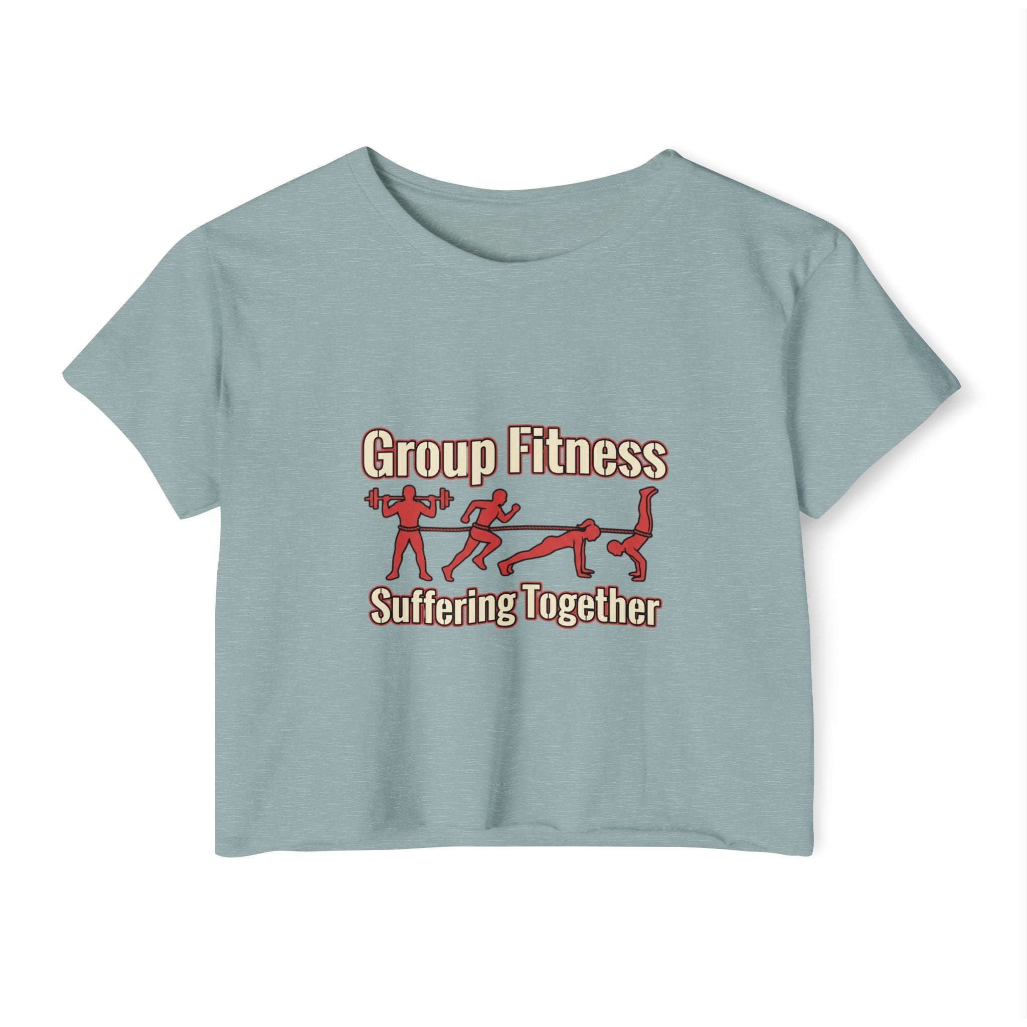 Group Fitness Suffering Together Women's Festival Crop Top