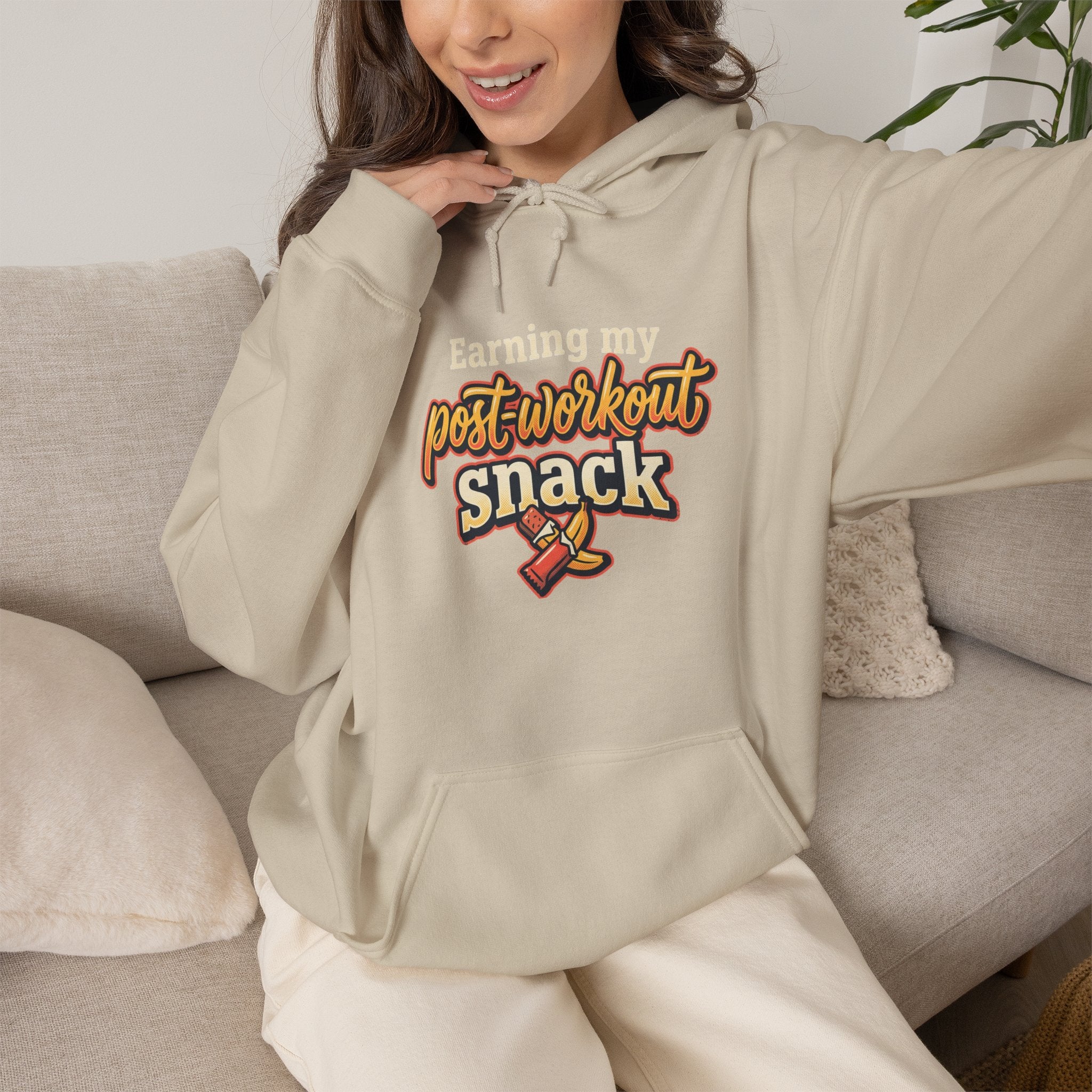 Earning My Post-Workout Snack Unisex Heavy Blend™ Hooded Sweatshirt