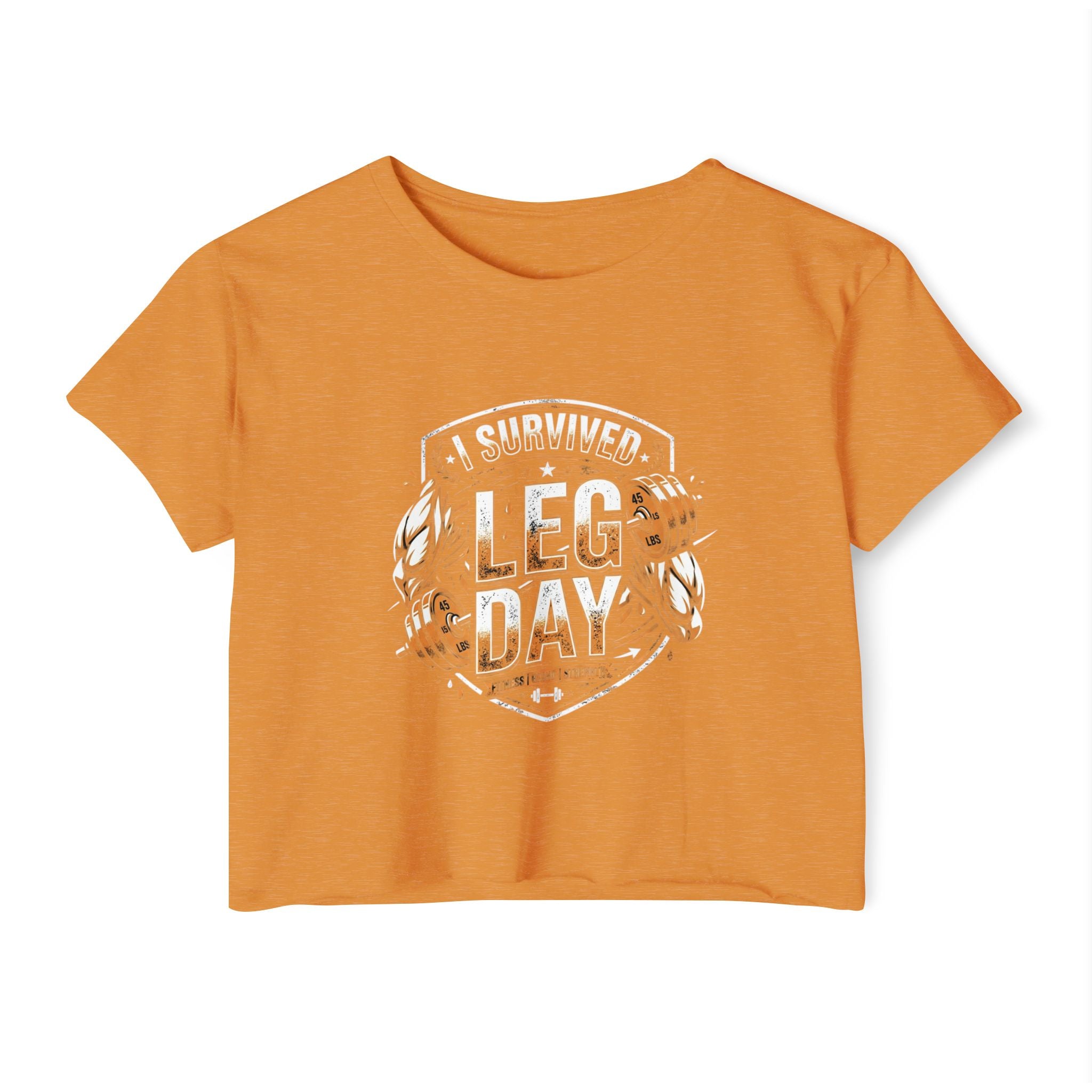 I Survived Leg Day Women's Festival Crop Top