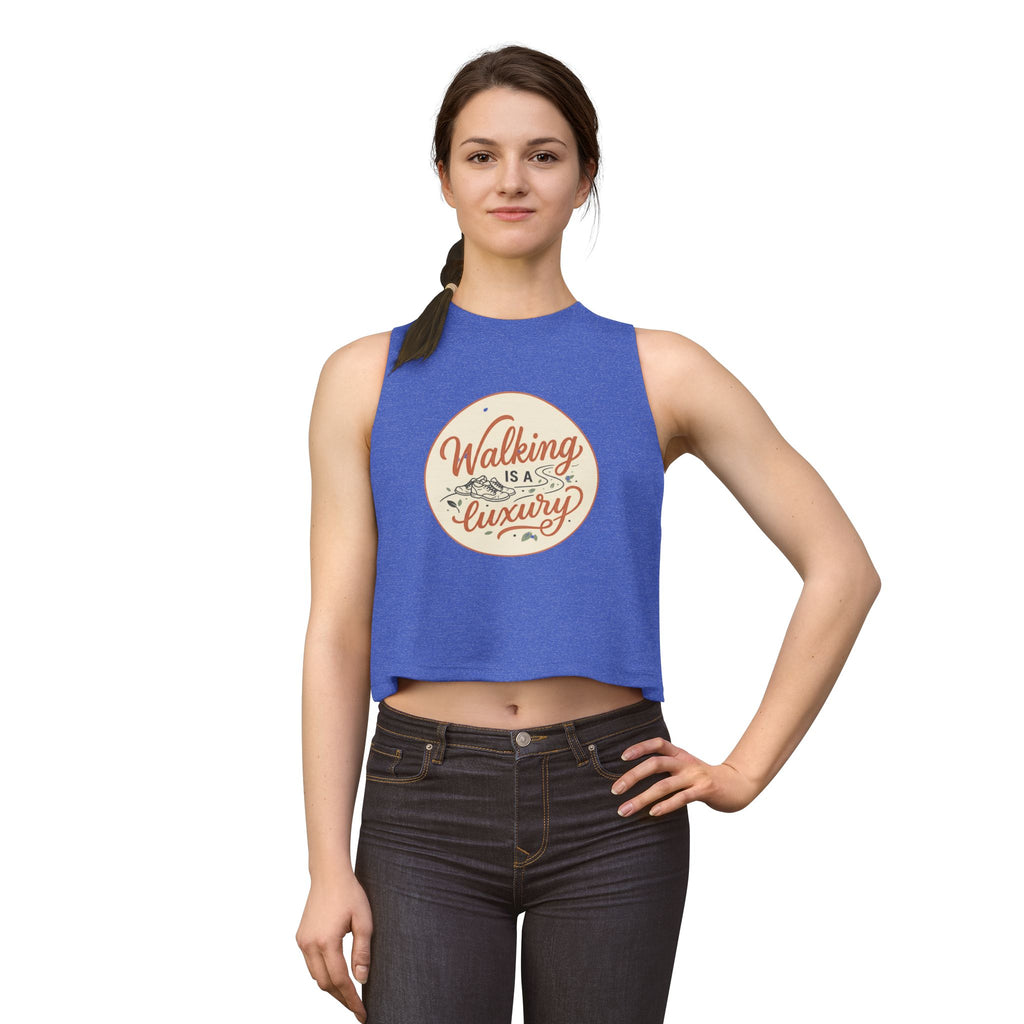 Walking is a Luxury Women's Crop Top