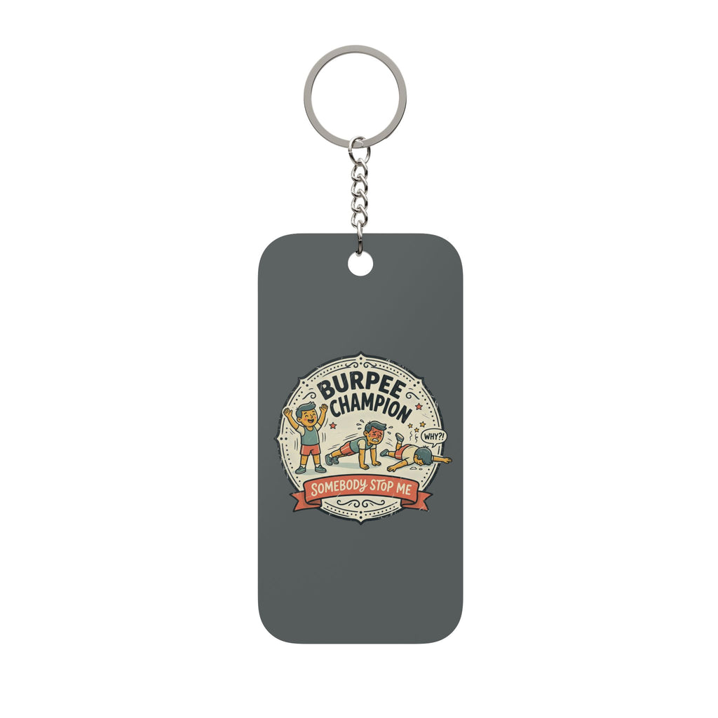 Burpee Champion Double-Sided Keychain Charm