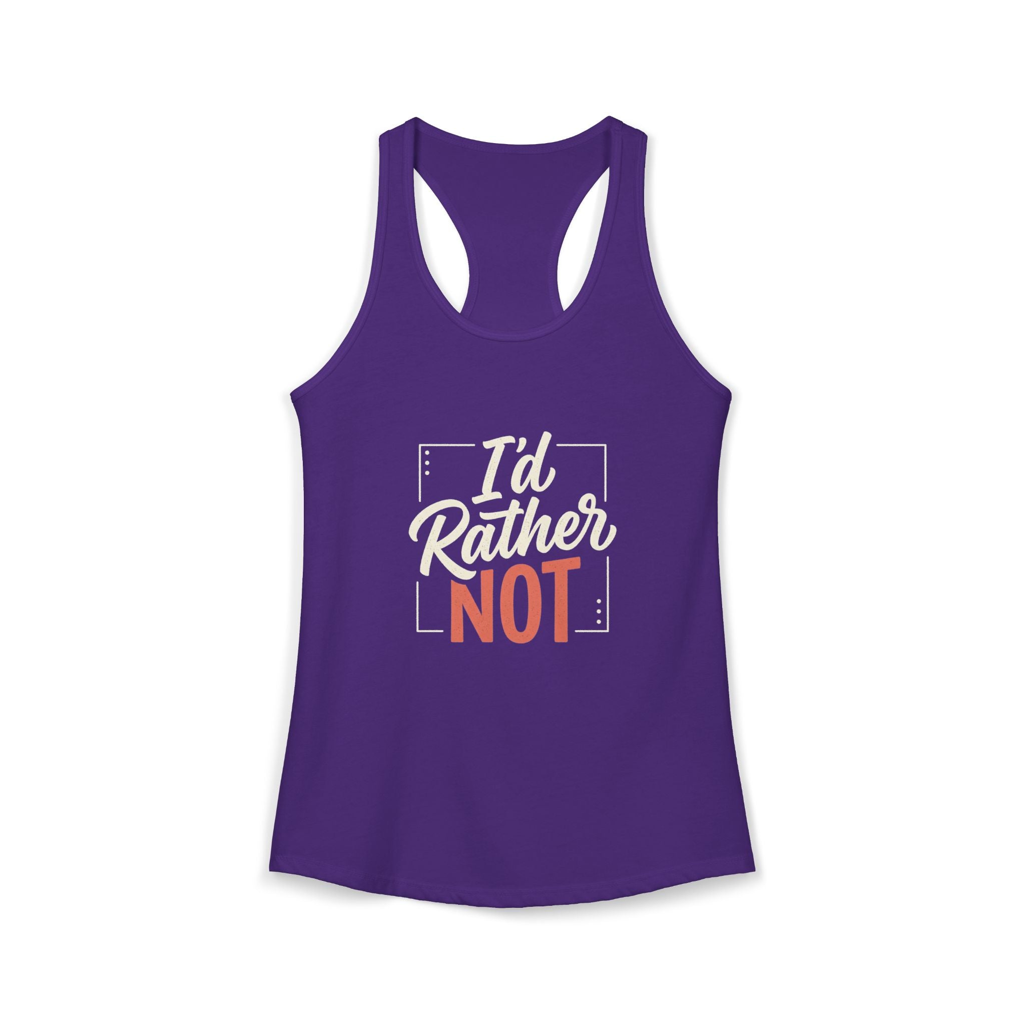 I'd Rather Not Women's Ideal Racerback Tank