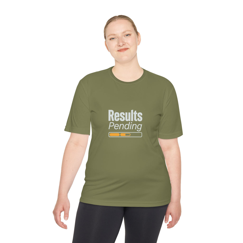 Results Pending Unisex Moisture Wicking Tee