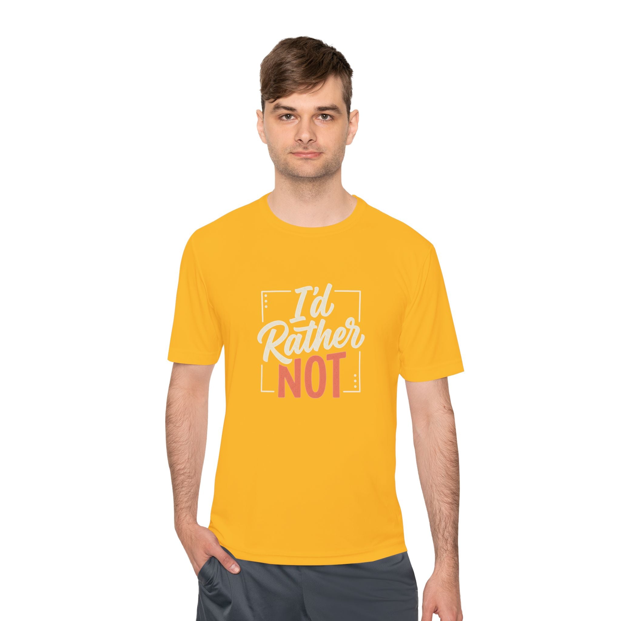 I'd Rather Not Unisex Moisture Wicking Tee