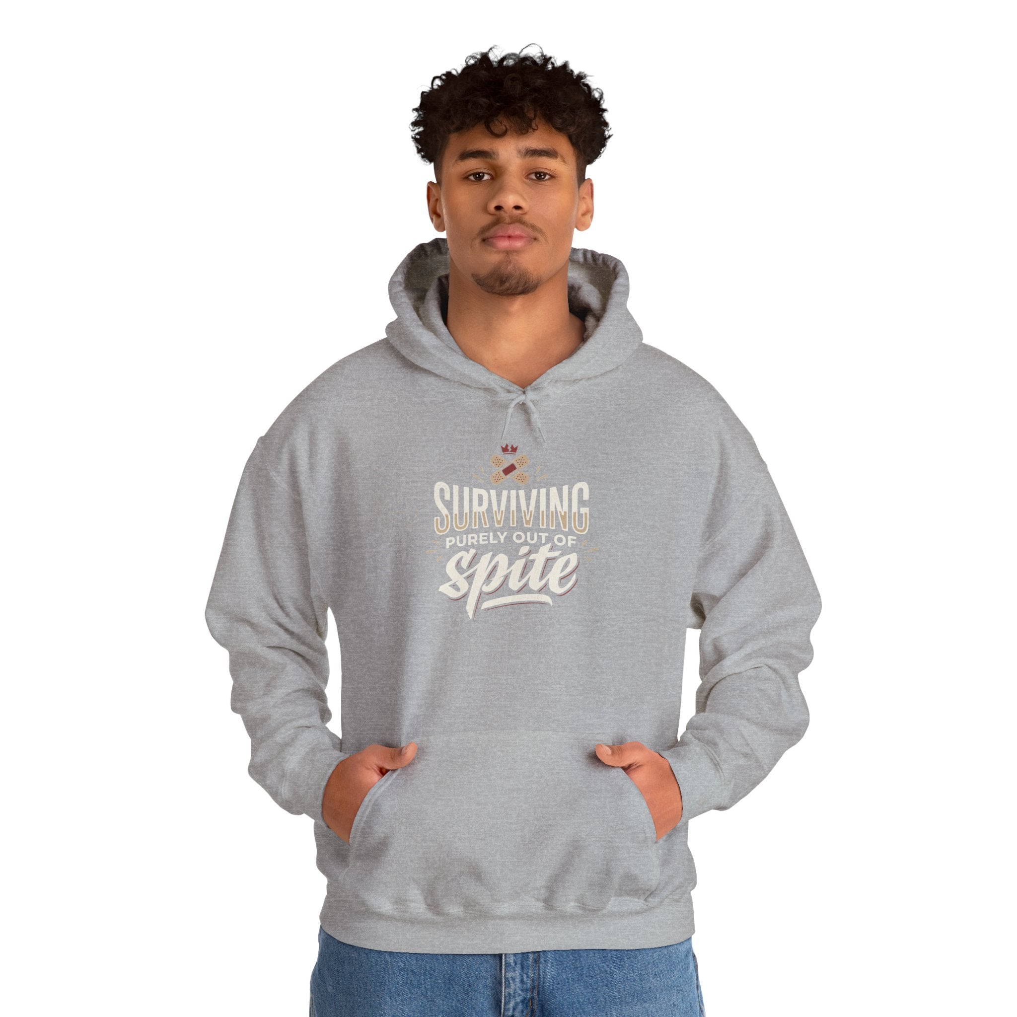 Surviving Purely Out of Spite Unisex Heavy Blend™ Hooded Sweatshirt