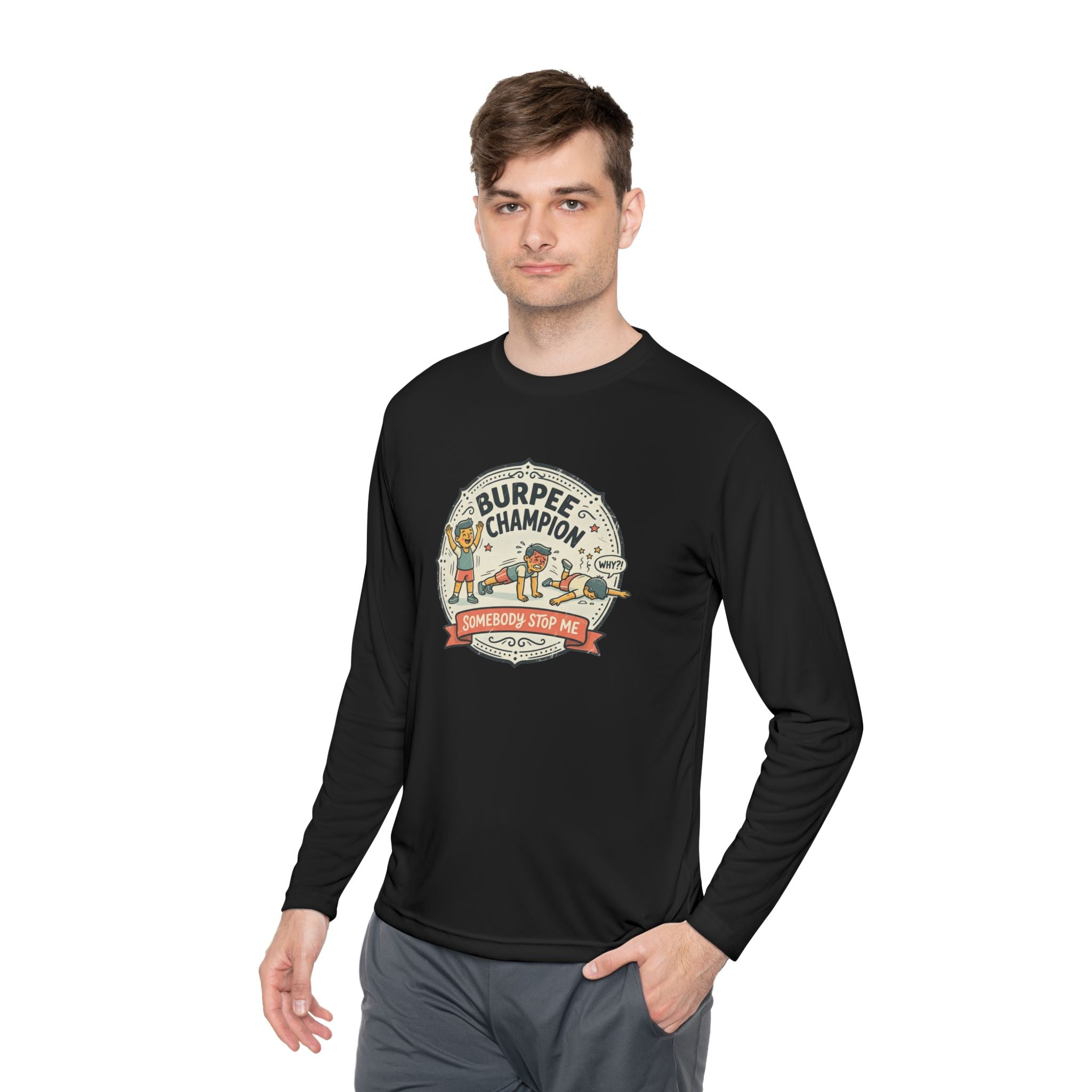 Burpee Champion Unisex Lightweight Long Sleeve Tee