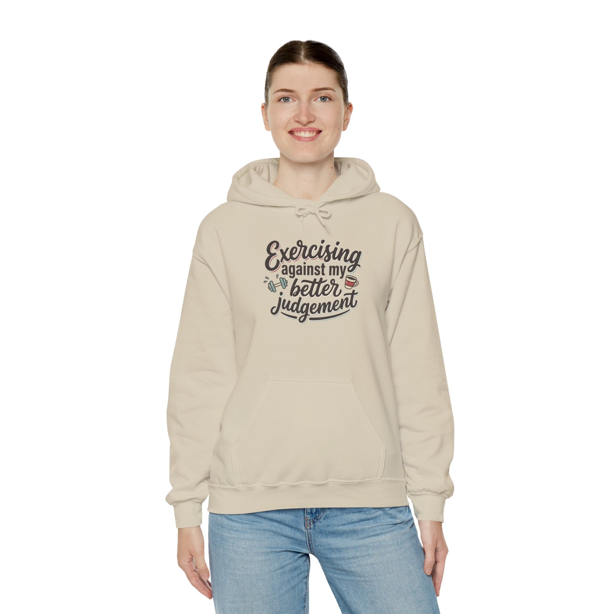 Exercising Against My Better Judgement Unisex Heavy Blend™ Hooded Sweatshirt