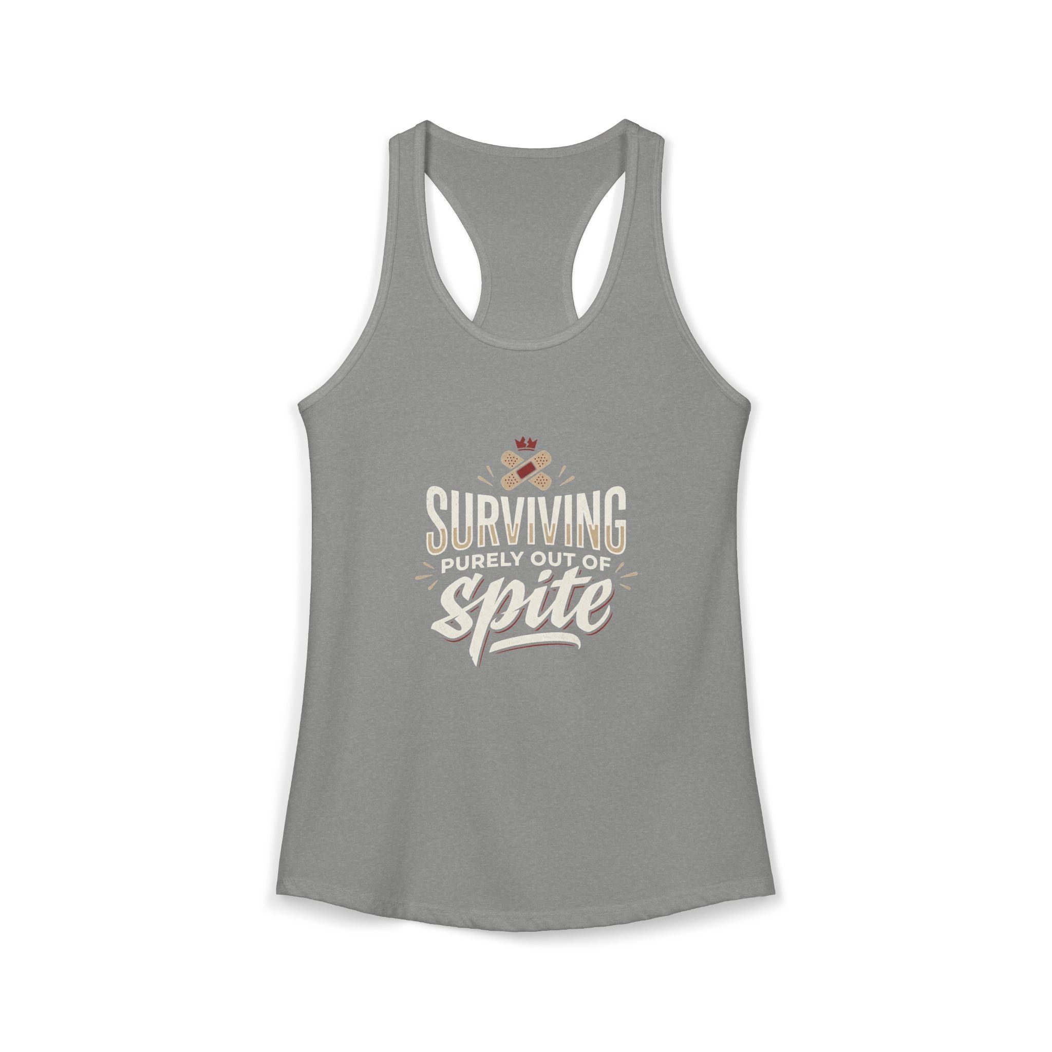 Surviving Purely Out of Spite Women's Ideal Racerback Tank