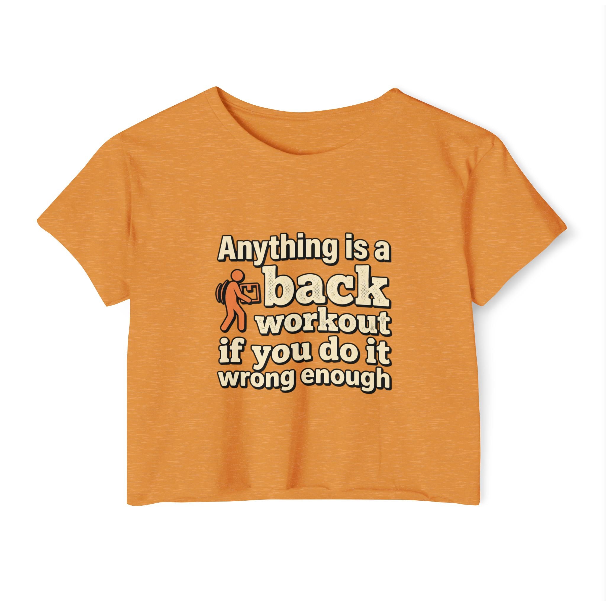Anything is a Back Workout Women's Festival Crop Top