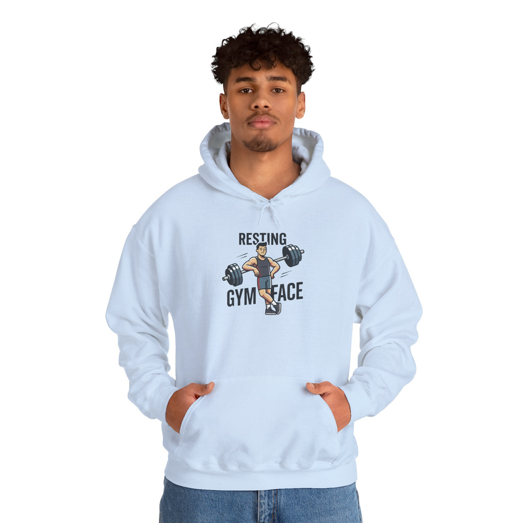 Resting Gym Face Unisex Heavy Blend™ Hooded Sweatshirt