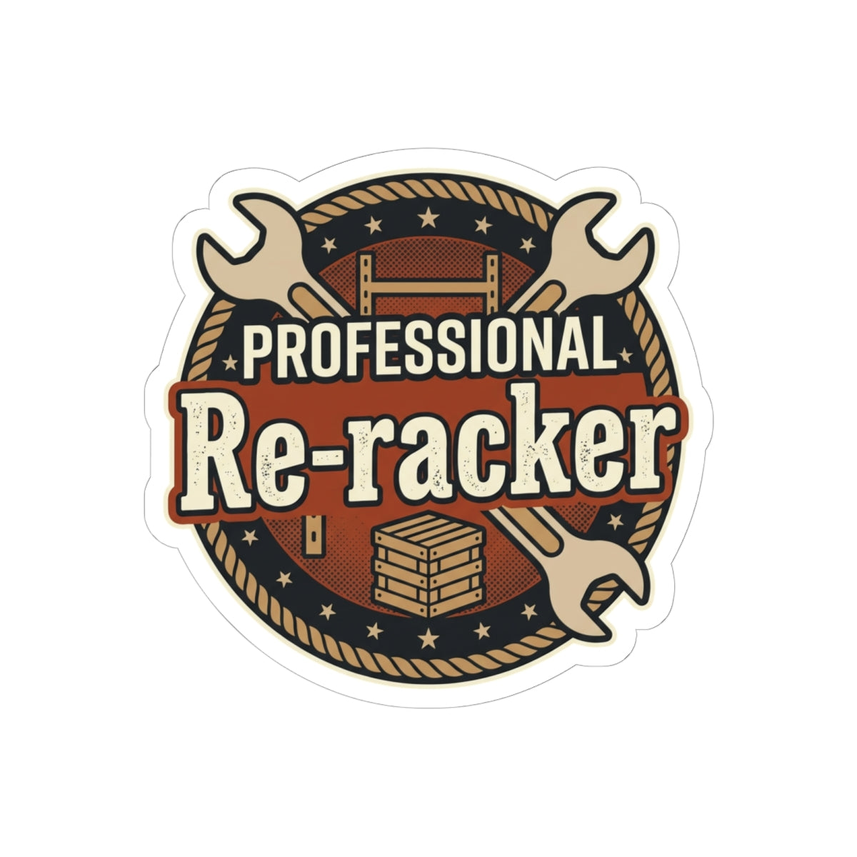 Professional Re-Racker Kiss-Cut Stickers