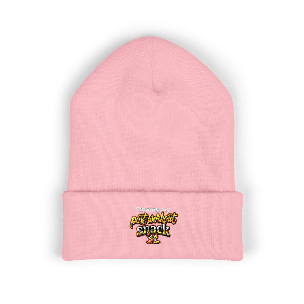Earning My Post-Workout Snack Classic Cuffed Beanie (Embroidery)