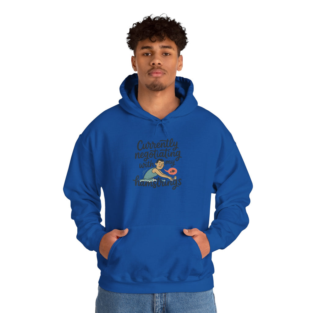 Currently Negotiating with my Hamstrings Unisex Heavy Blend™ Hooded Sweatshirt