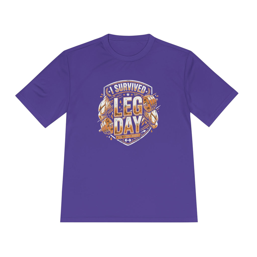 I Survived Leg Day Unisex Moisture Wicking Tee