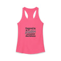 Powered by Protein and Poor Decisions Women's Ideal Racerback Tank