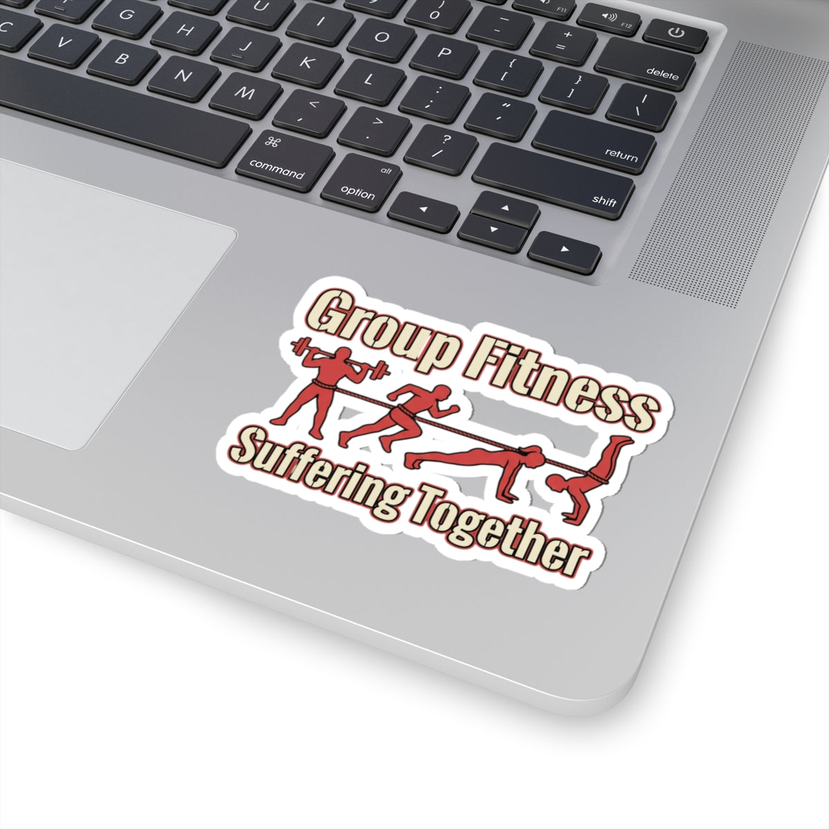 Group Fitness Suffering Together Kiss-Cut Stickers
