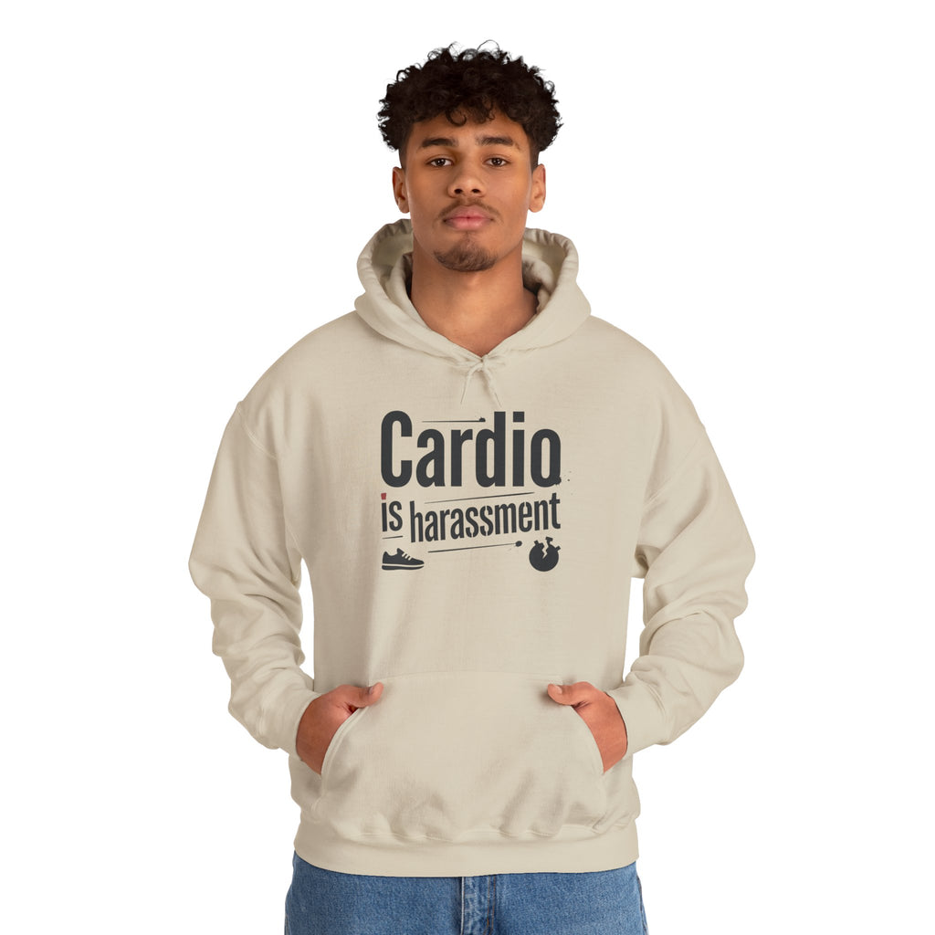 Cardio is Harassment Unisex Heavy Blend™ Hooded Sweatshirt