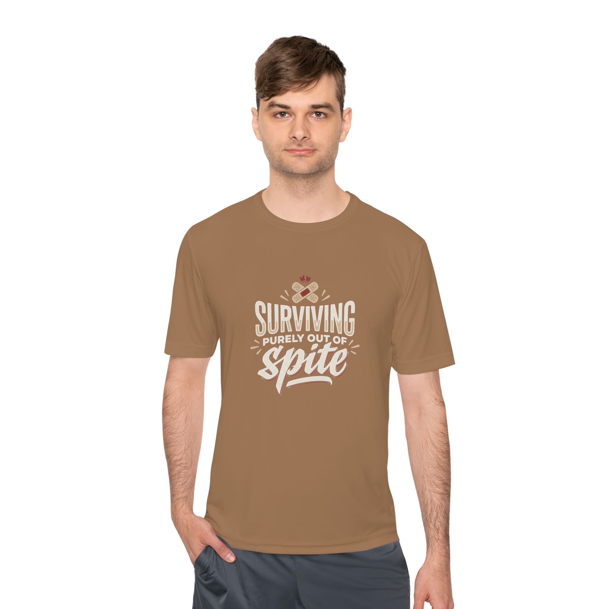 Surviving Purely Out of Spite Unisex Moisture Wicking Tee